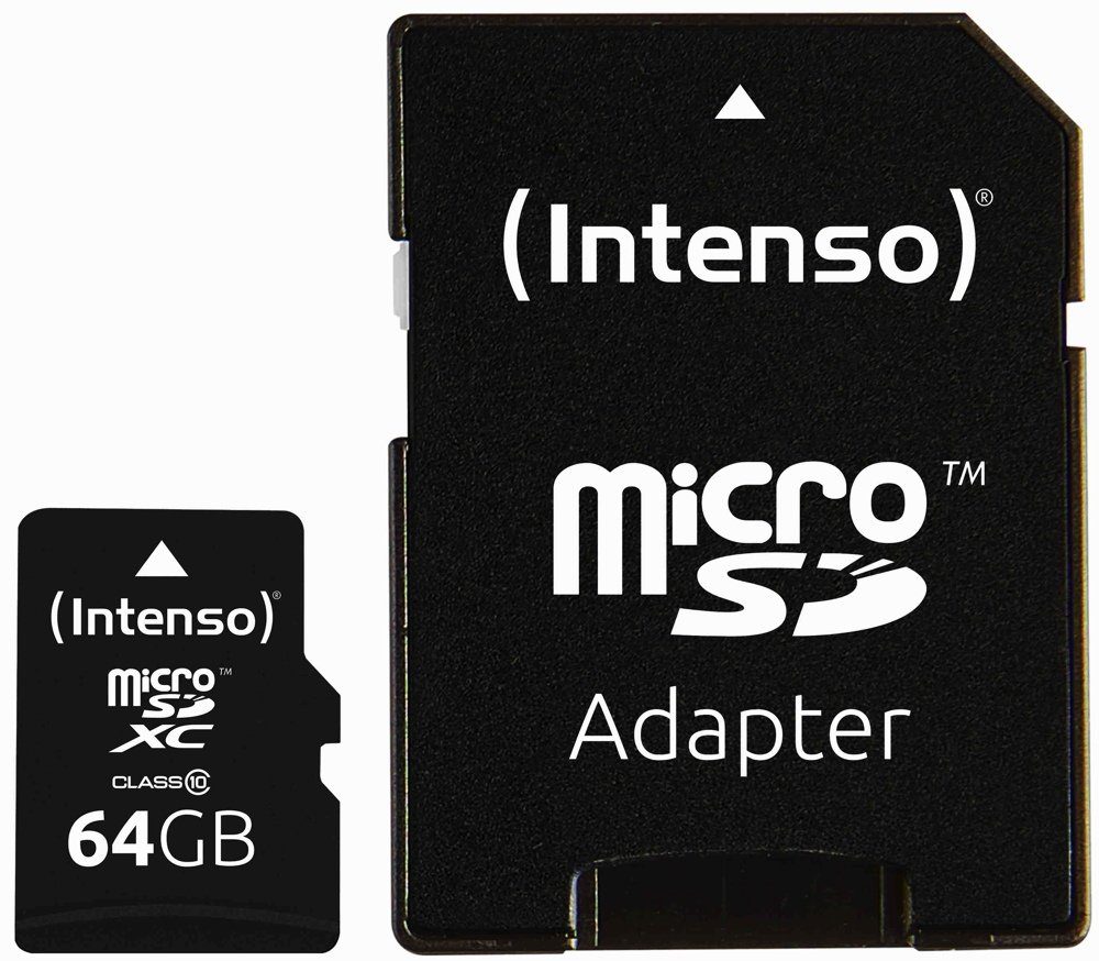 Intenso Intenso Micro SDXC Karte 64GB Speicherkarte Class 10 Speicherkarte – Bild 2 von 2