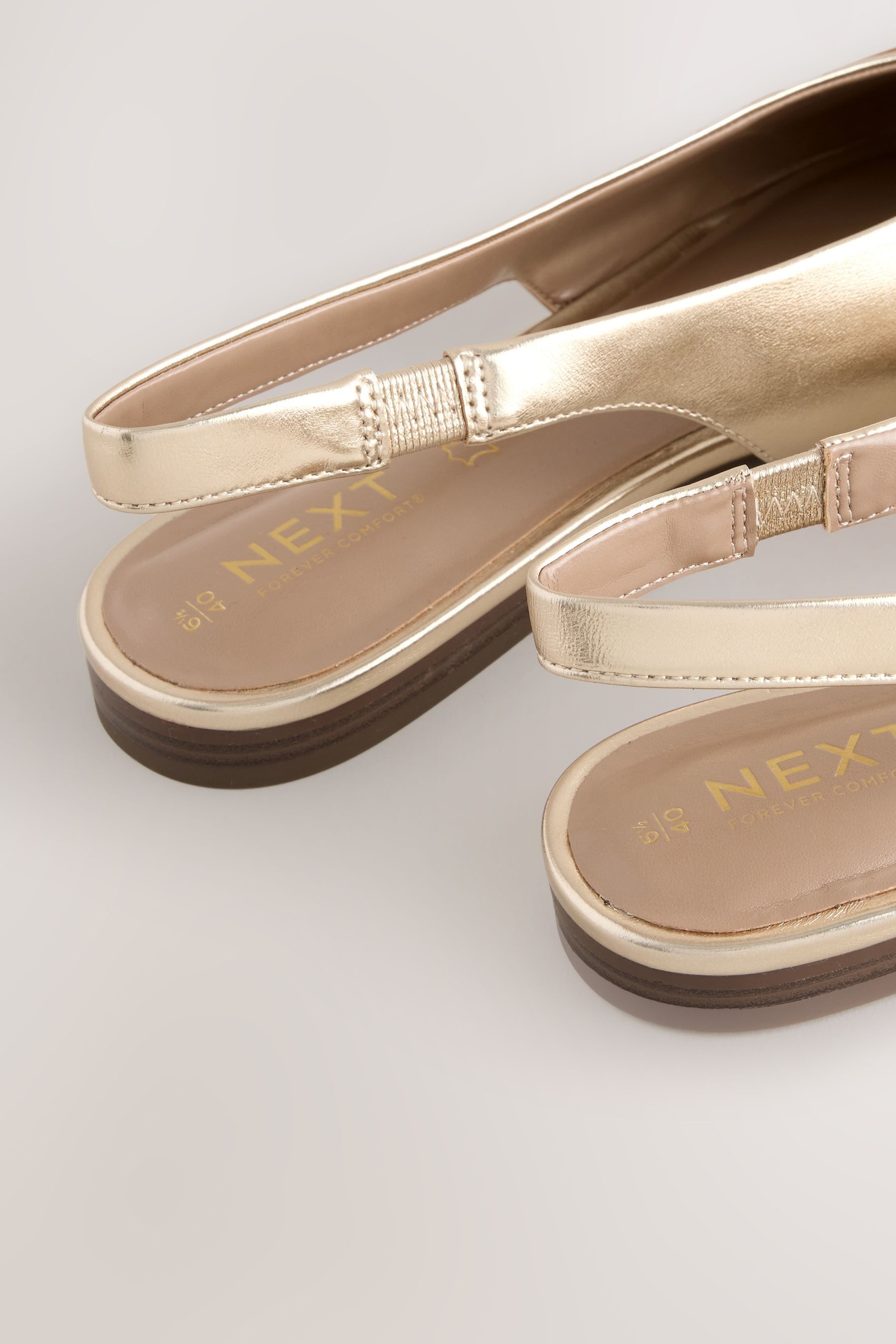Next Forever Comfort® flache Slingbacks aus Leder Slingsandale (1-tlg)
