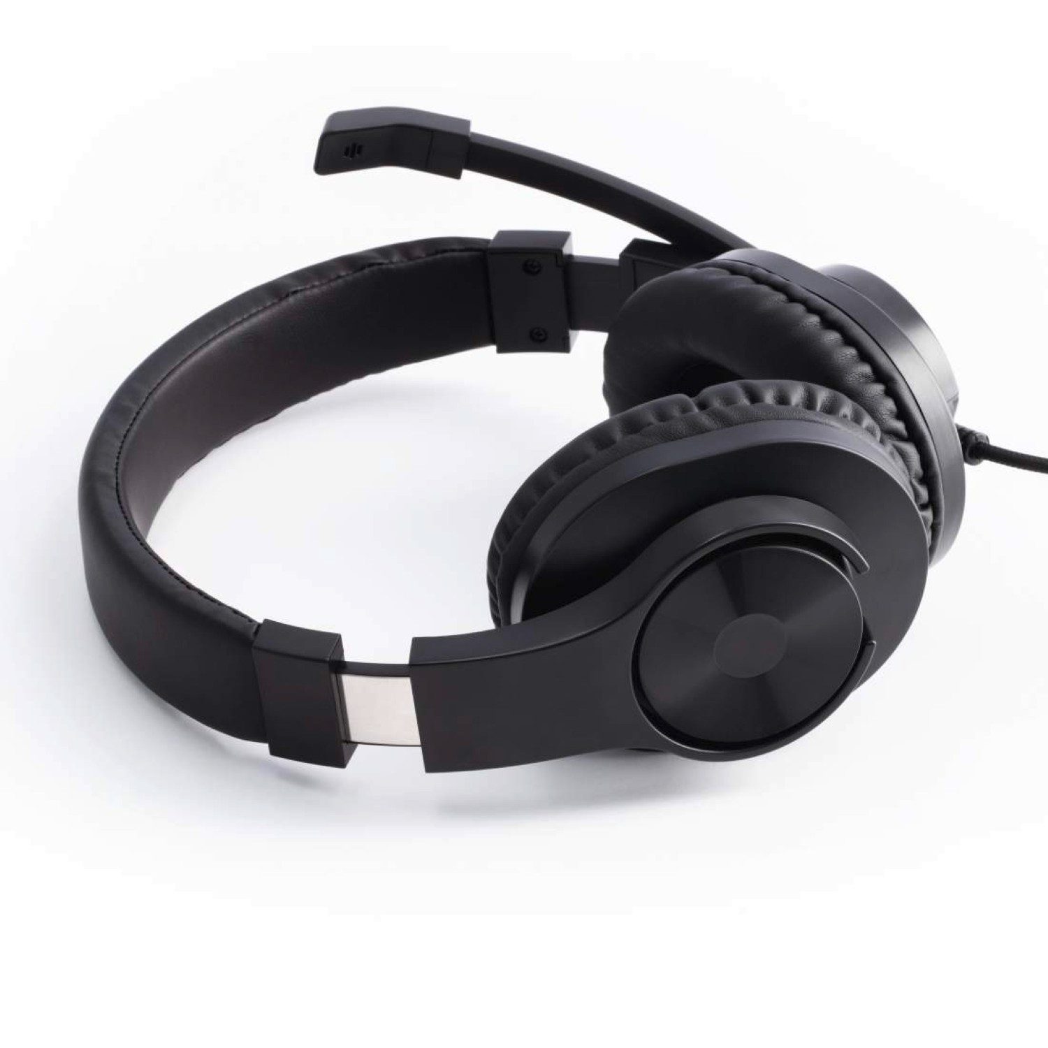 Hama Office Over-Ear Headset 2x 3,5mm Stereo Schwarz PC-Headset (Mikrofon, PC Büro Kophörer Mikrofon Mikro Kopfbügel 2m Kabel Fernbedienung)
