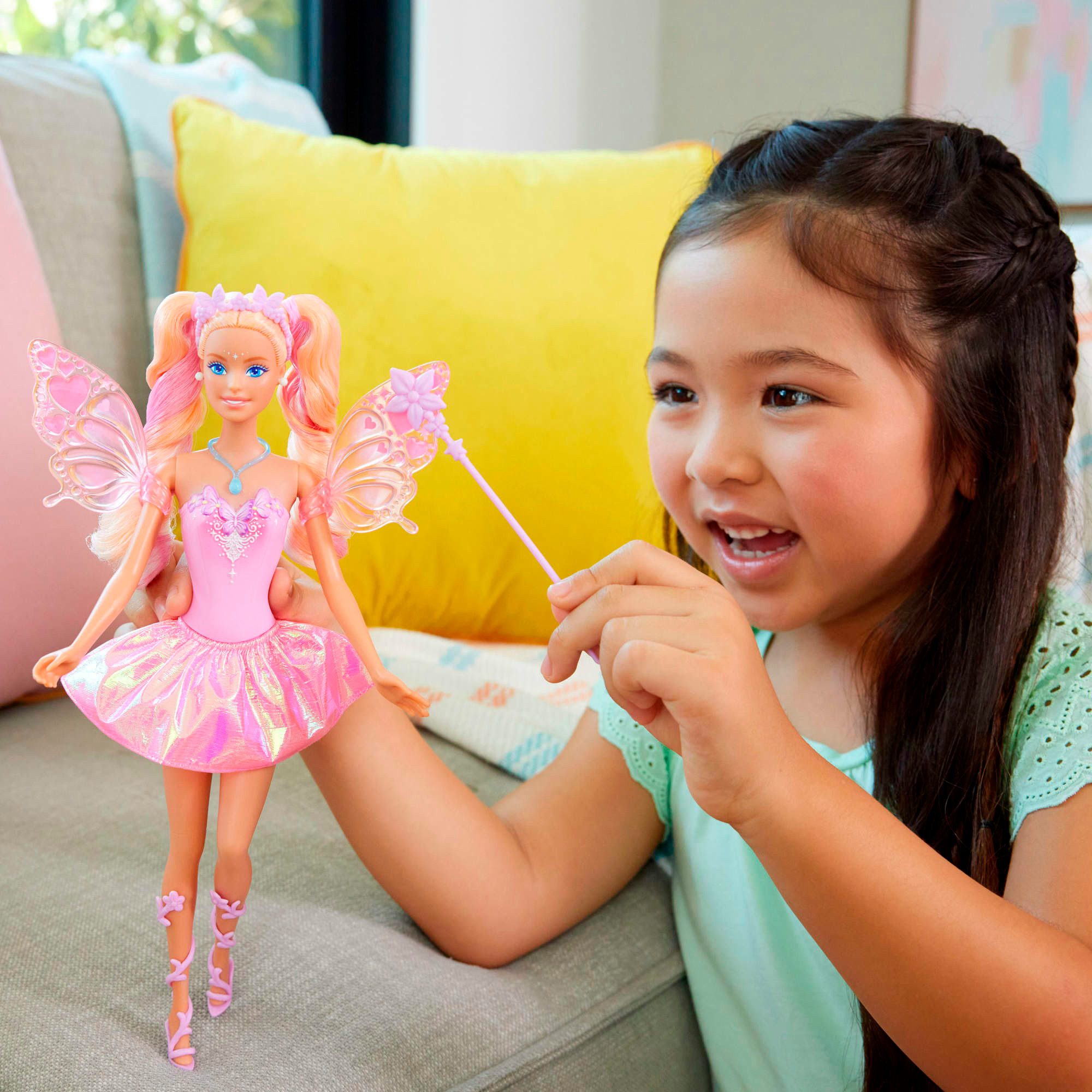 Barbie Anziehpuppe Barbie Fee mit Farbwechseleffekt günstig online kaufen