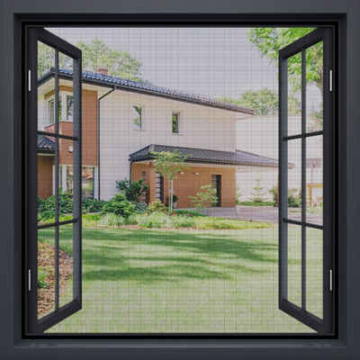 Caterize Fliegengitter-Gewebe Meterware, 150 X 200 CM Fliegengitter Fenster Rolle,Schneidbar