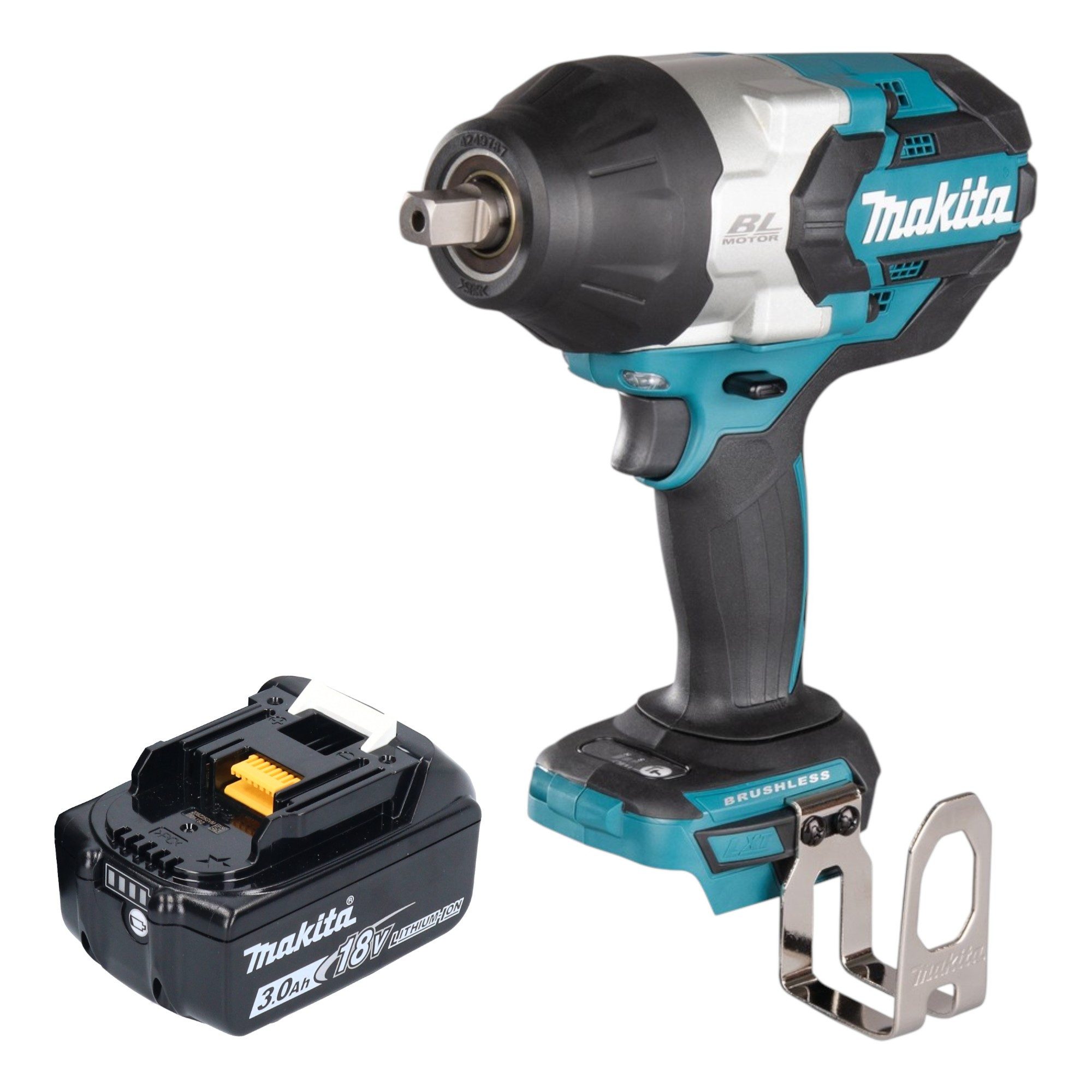 Makita Akku-Schlagschrauber DTW 1004 F1 18 V 1050 Nm 1/2" Brushless + 1x Akku 3,0 Ah