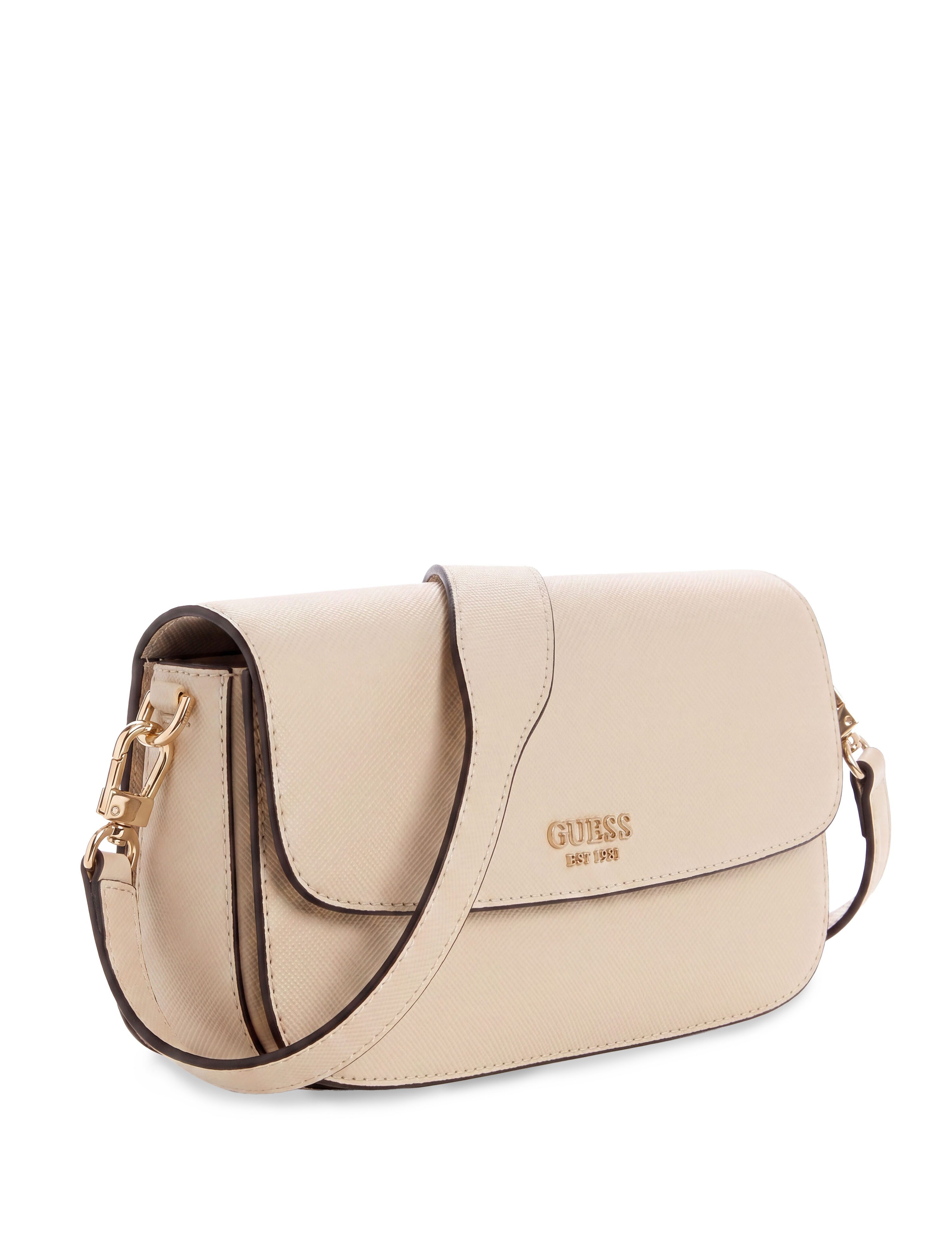 Guess Schultertasche DANIELLE FLAP SHOULDER BAG, Damen Henkeltasche, Handtasche mit Überschlag