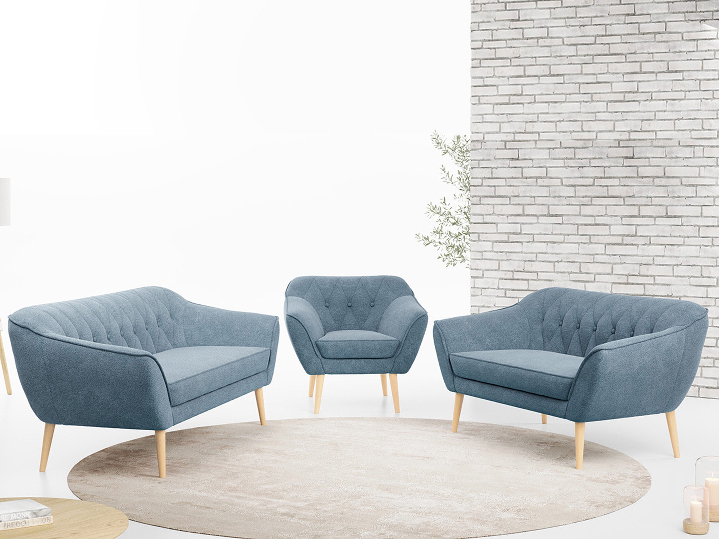 MKS MÖBEL Sofa PIRS 3 2 günstig online kaufen