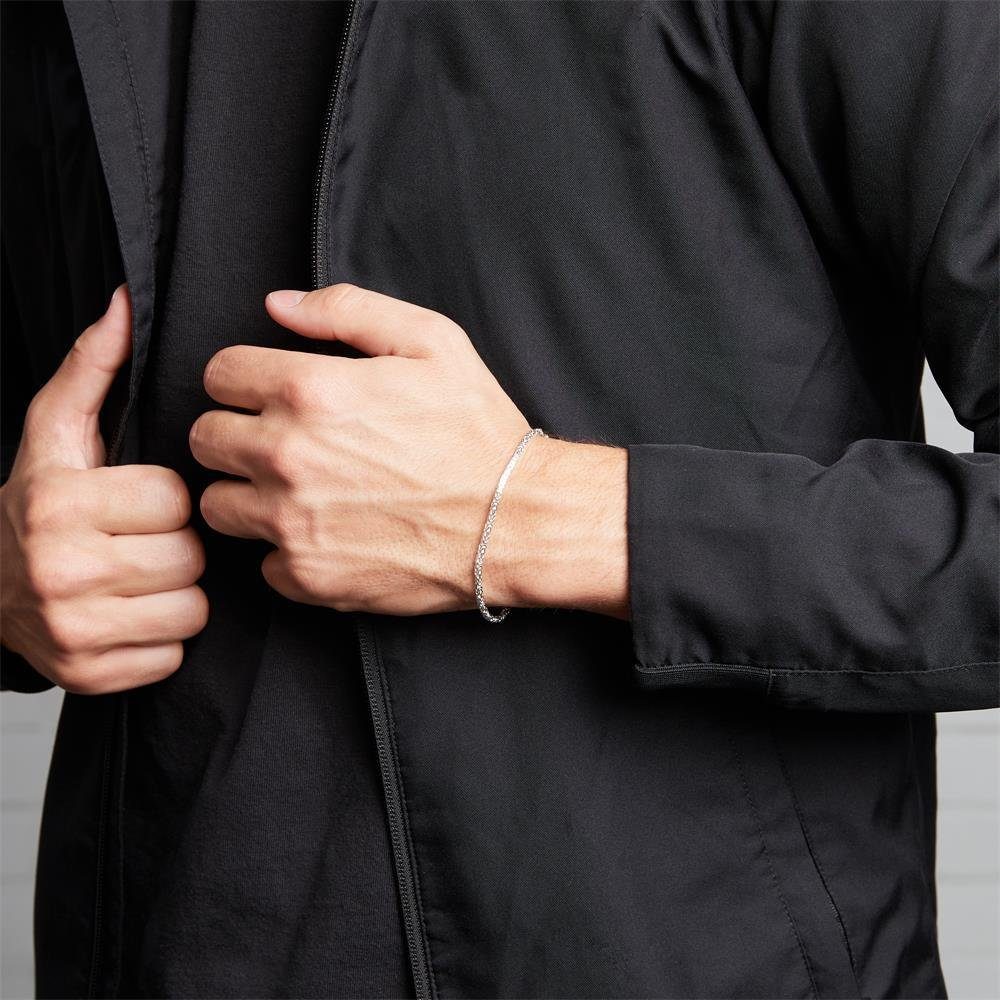 JEWLIX Königsarmband Unisex Königsarmband 925er Silber 2mm breit KA0020 (Lä günstig online kaufen