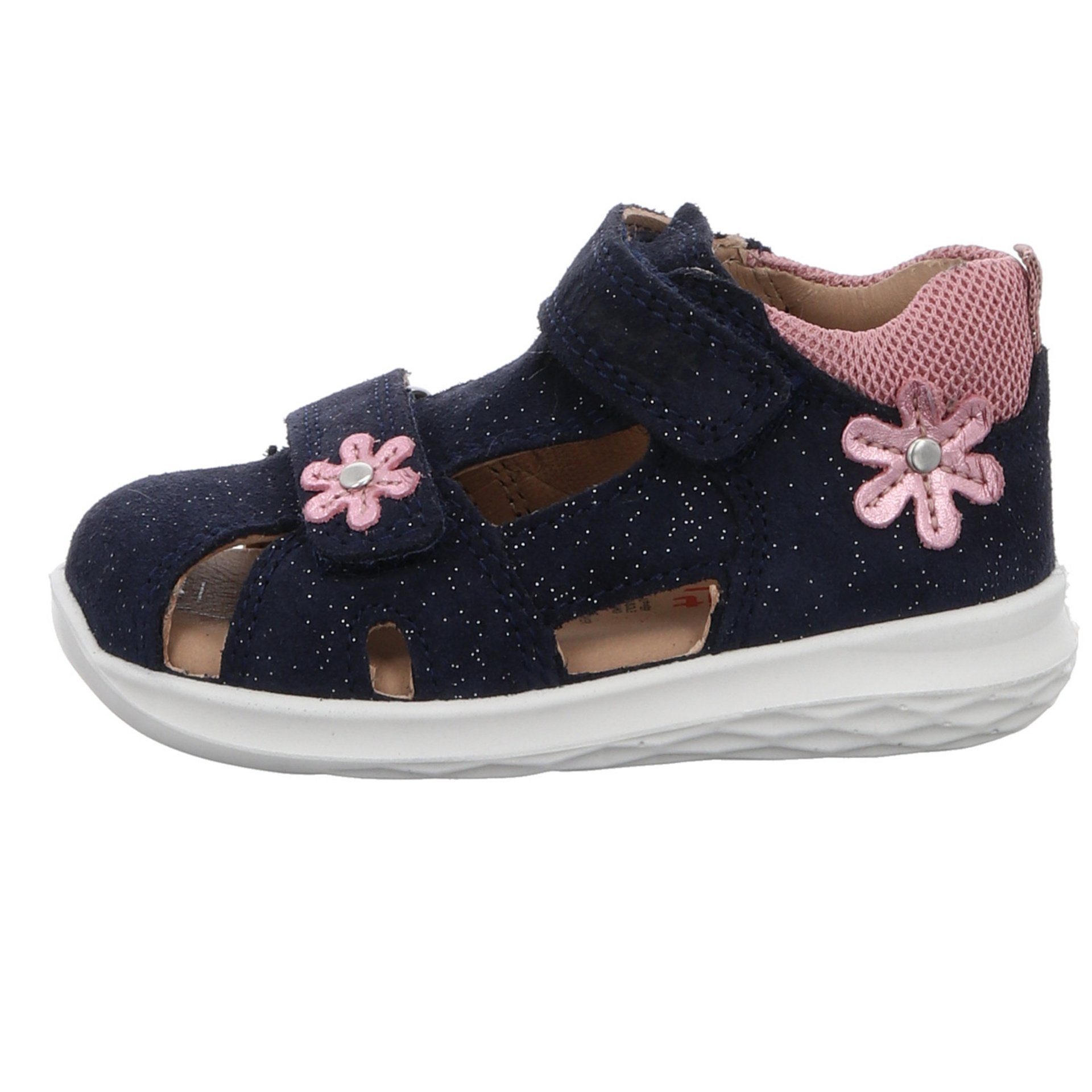 Superfit Mädchen Sandalen Schuhe Bumblebee Sandale Minilette Leder-/Textilkombination Kombi blau sonst