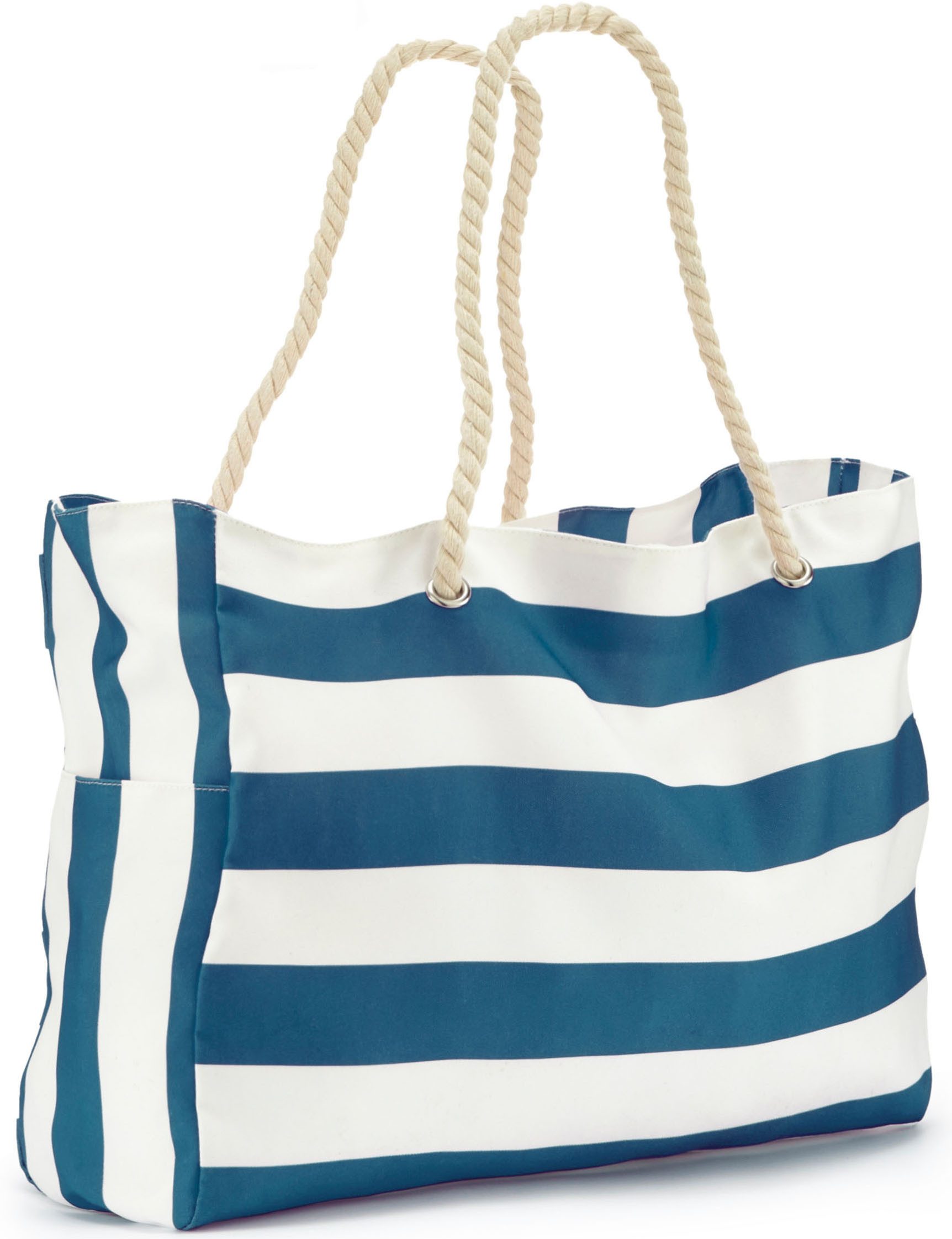 Vivance Shopper Strandtasche, Schultertasche, Sommertasche, Handtasche, Tragetasche VEGAN