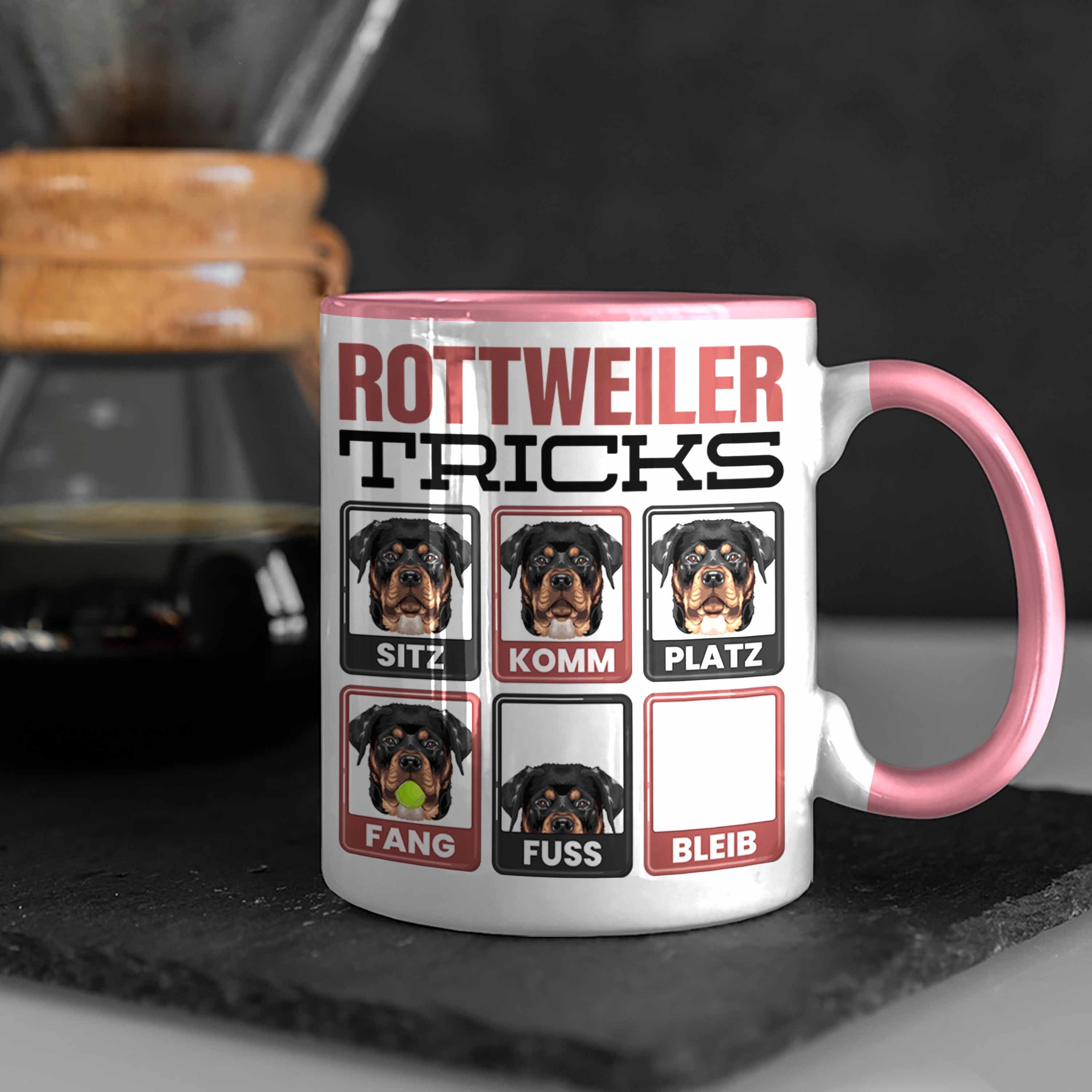 Rottwe Besitzer Rottweiler Spruch Tasse Geschenkidee Tasse Rosa Geschenk Trendation Lustiger
