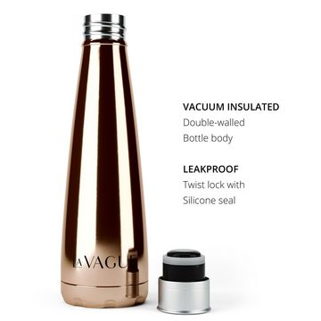 LA VAGUE Isolierflasche GRAVITY edelstahl-isolierflasche, Doppelwandige Wasserflasche aus Edelstahl