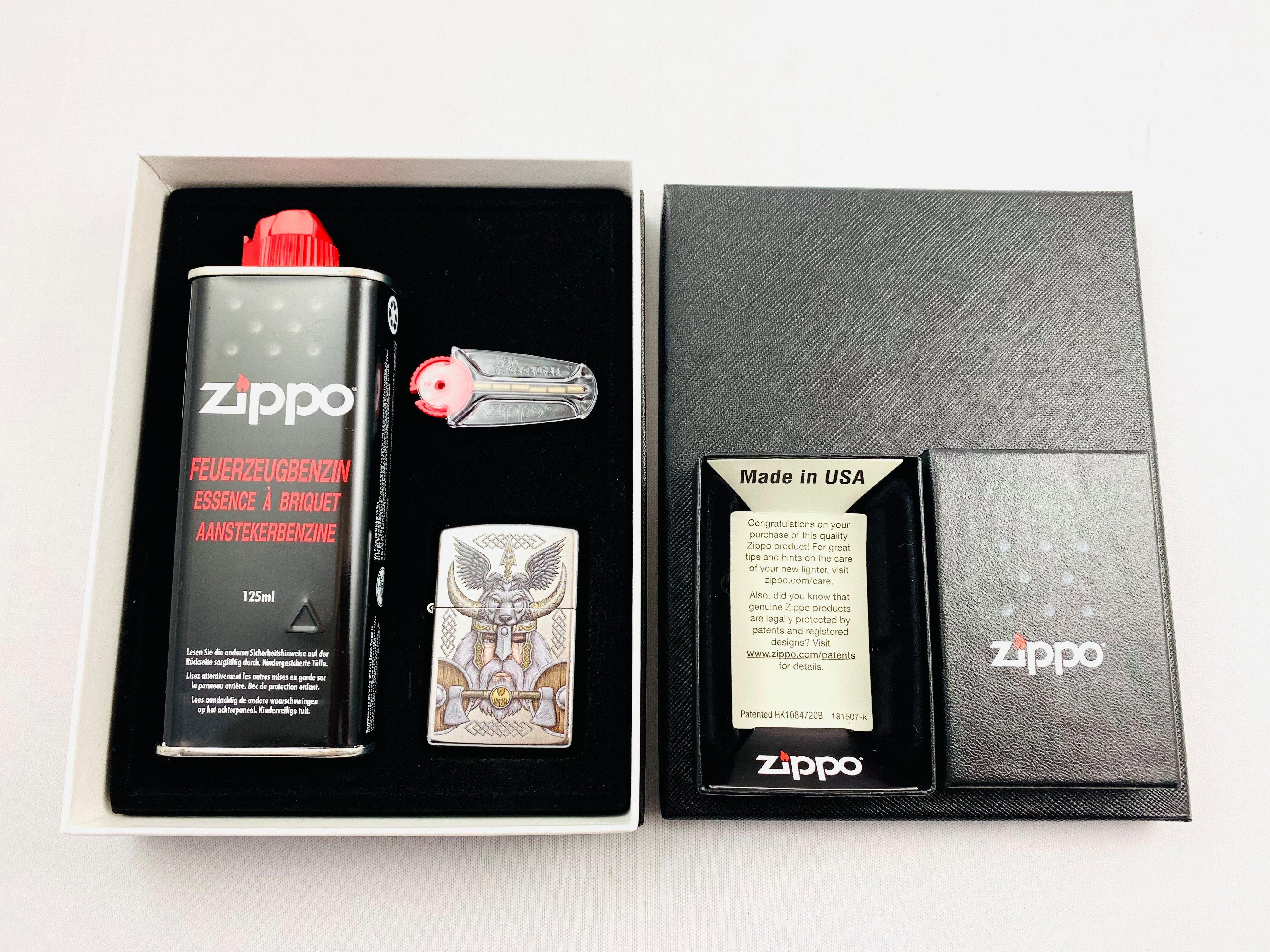 Feuerzeug Odin Viking Wikinger Feuerzeug Sturmfeuerzeug Geschenkset