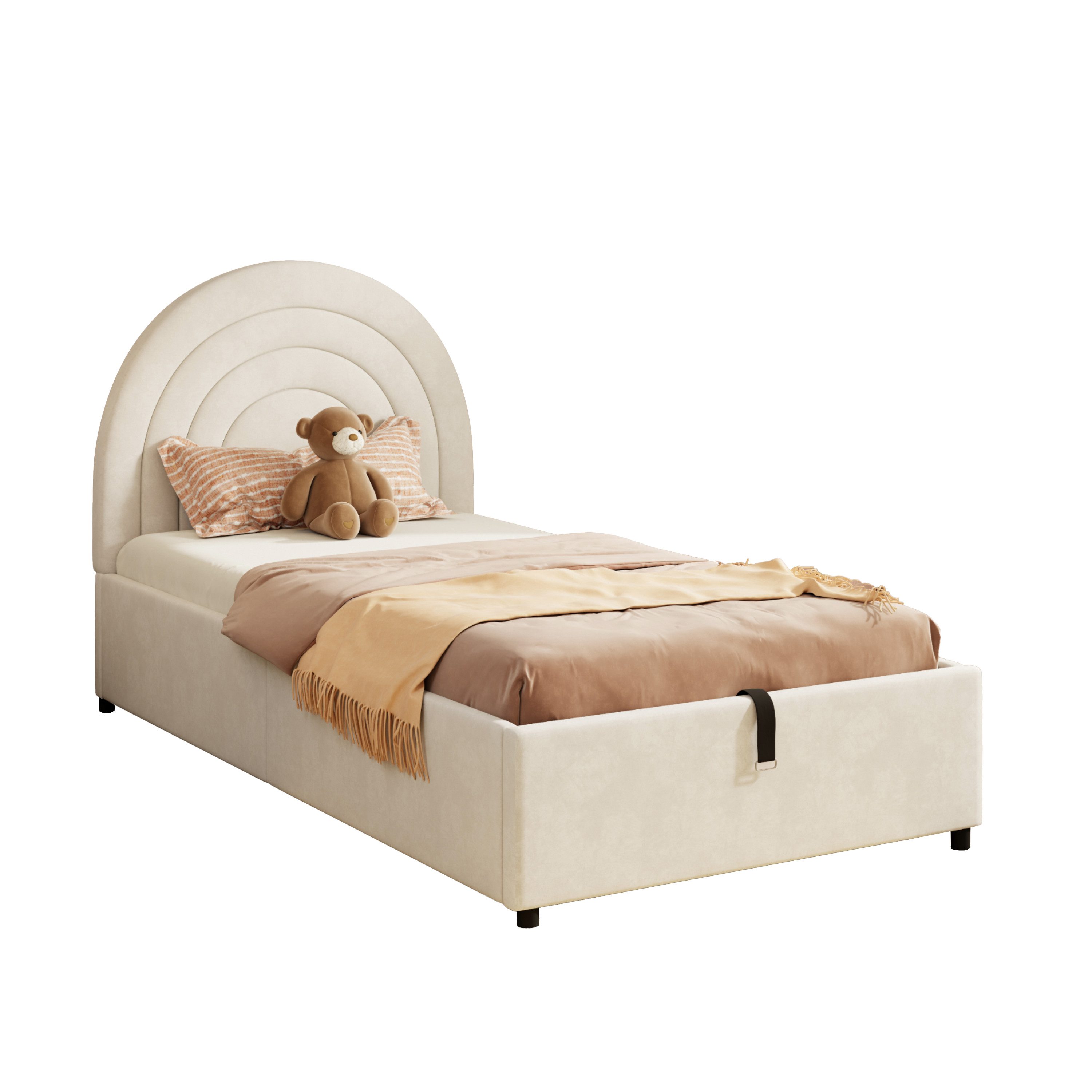 BlingBin Einzelbett Polsterbett (1-tlg., Kinderbett 90x200 günstig online kaufen