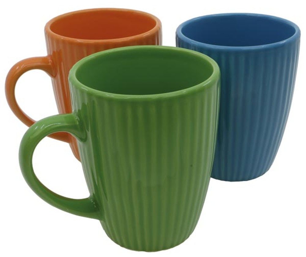 Jean Products Tasse 6er Set Tassen Kaffeetassen Becher 310 ml Tee Tasse 15266 Keramik, 6-tlg., Keramik
