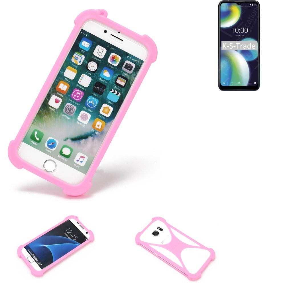K-S-Trade Handyhülle für Wiko View 4 Lite, Handy Hülle Schutz Hülle Bumper Silikon Schutz Hülle Cover Case