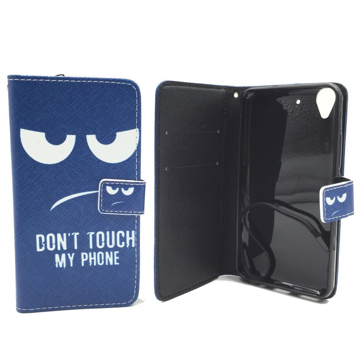 König Design Handyhülle Huawei Y6, Huawei Y6 Handyhülle Bookcover Blau