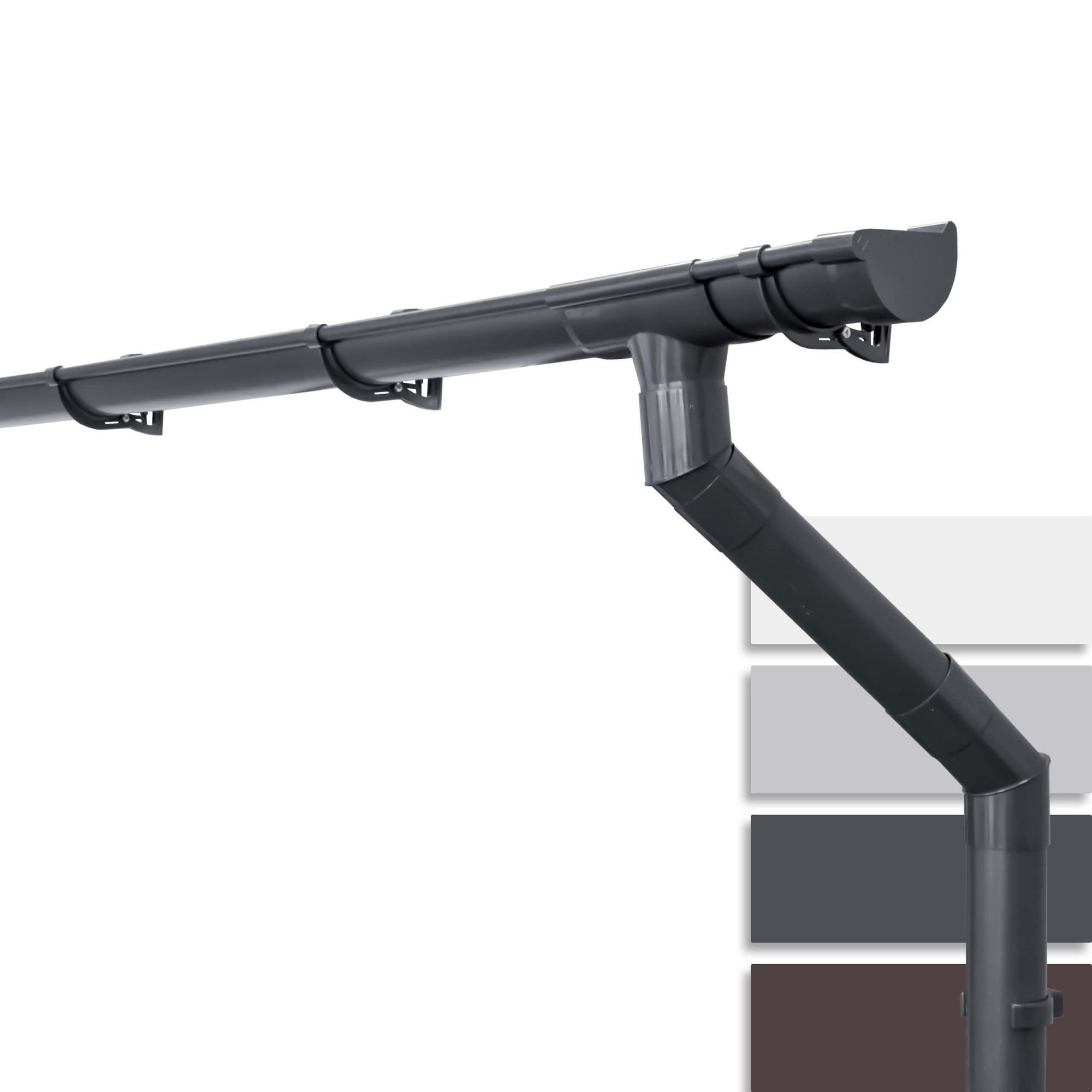 INEFA Dachrinne NW 100 Dachrinnen-Set halbrund für Gartenhaus, Carport, Ter günstig online kaufen