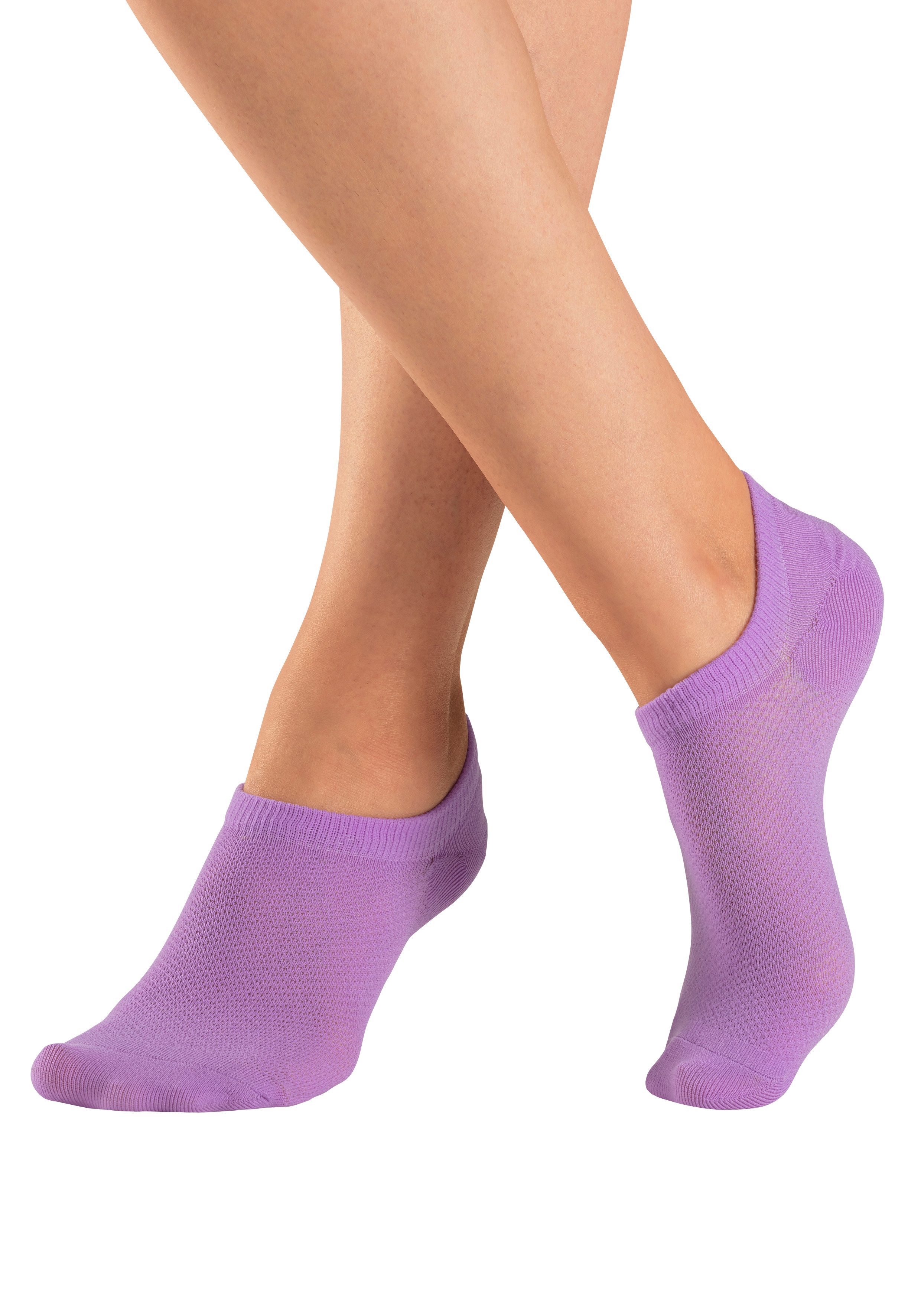 LASCANA ACTIVE Sneakersocken (Packung, 7-Paar) mit Pikeestruktur