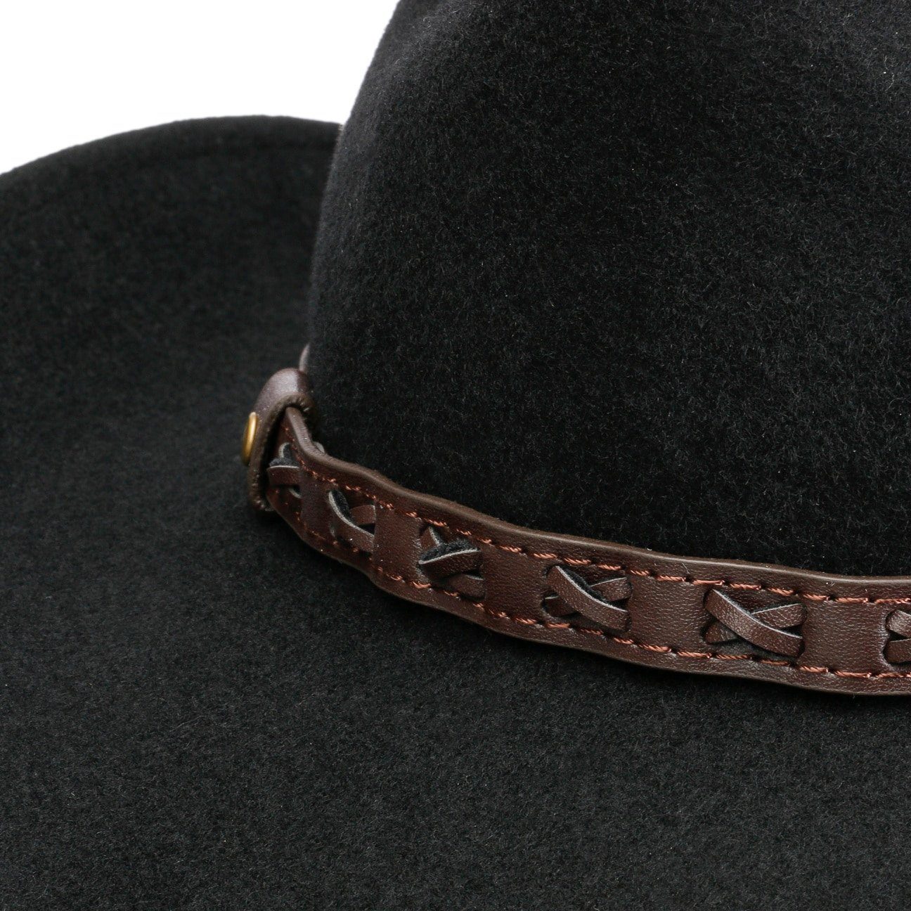 mit schwarz Conner Cowboyhut (1-St) Cowboyhut Lederband