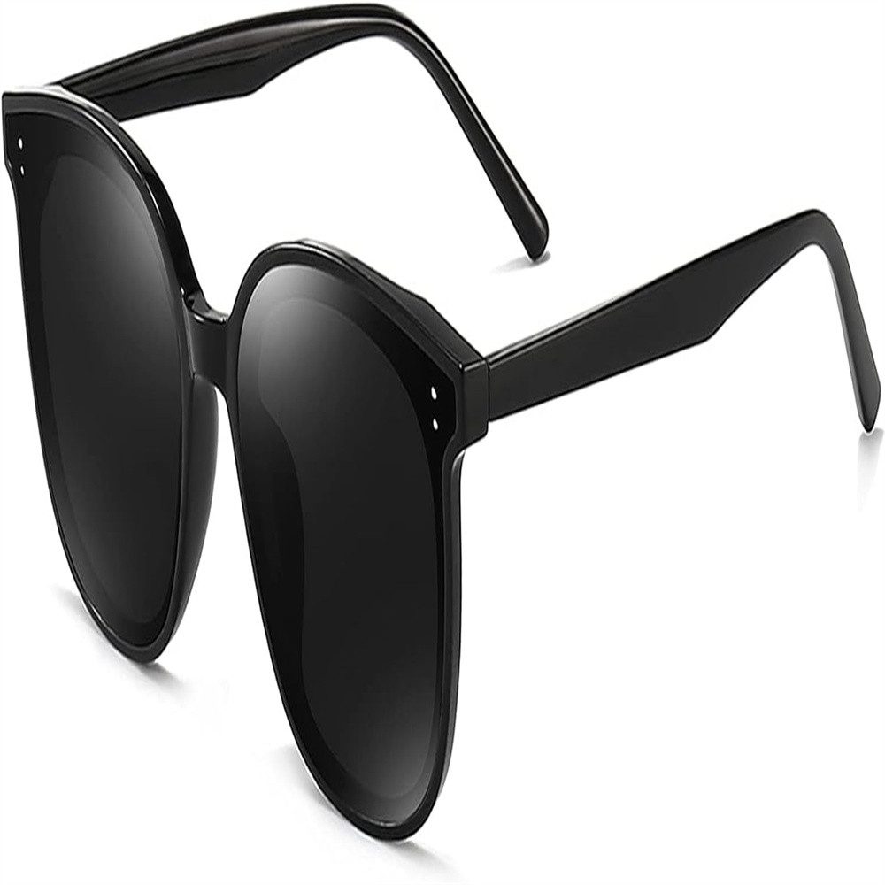 XDeer Sonnenbrille Quadratische Sonnenbrille Übergröße für Damen und Herren mit polarisierten Gläsern, flache Gläser, Retro-Brillen