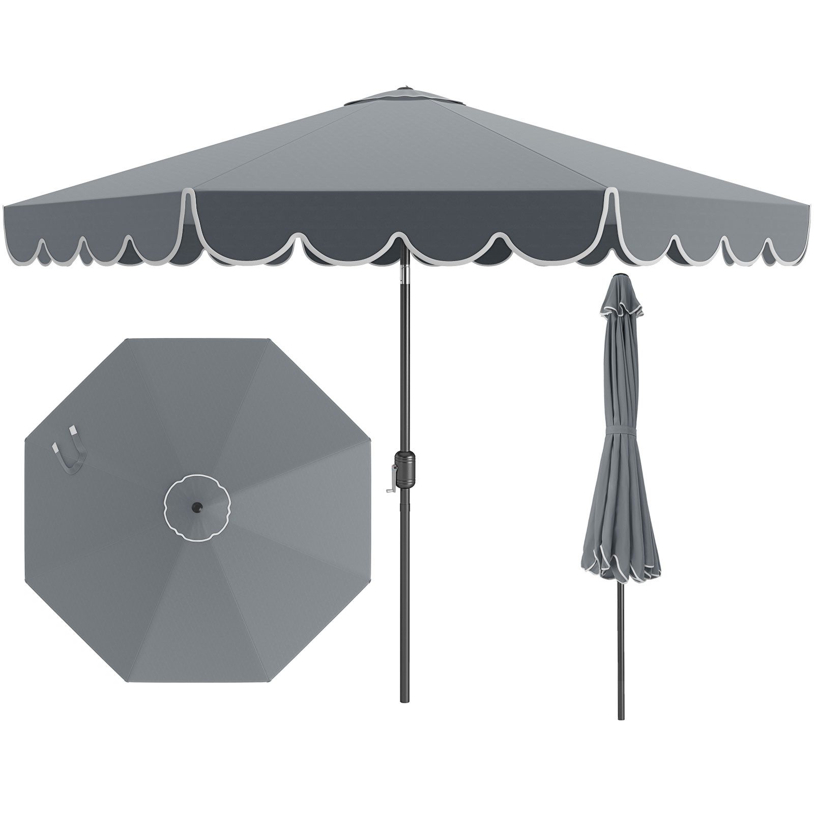 COSTWAY Sonnenschirm, LxB: 3x3 cm, Terrassenschirm günstig online kaufen