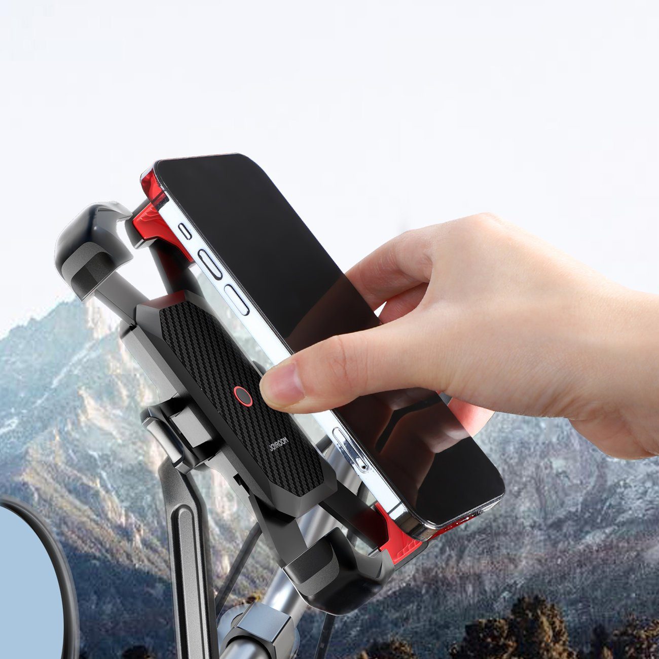 JOYROOM Handy-Halterung Motorrad-Telefonhalter 4,7 - 7" Handy Halterung Smartphone Halterung – Bild 2 von 4