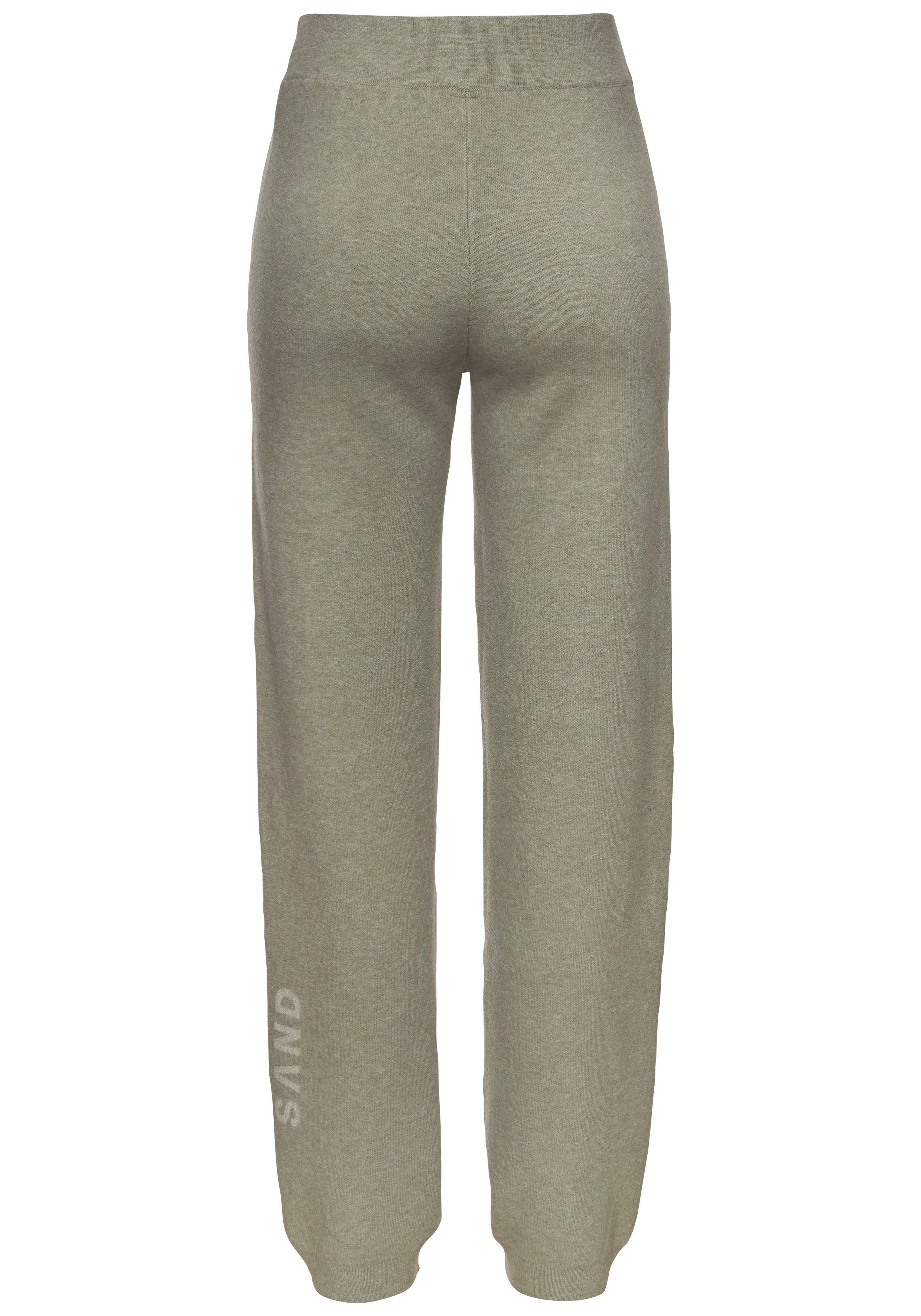 Elbsand Strickhose mit eingestricktem Logo, aus hochwertigen Feinstrick, Loungewear