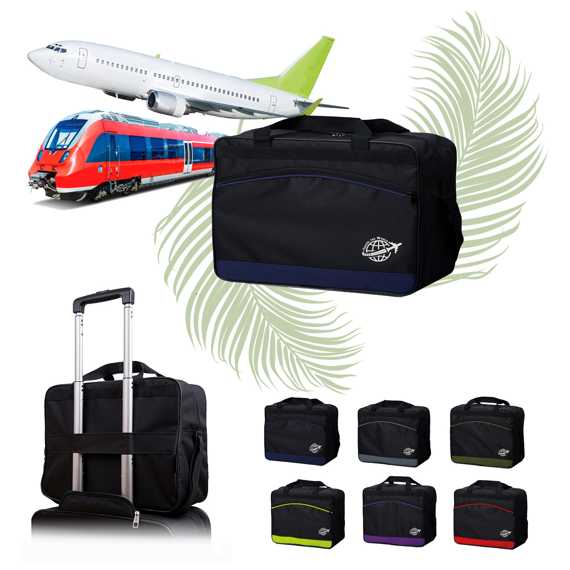 BambiniWelt by Rafael K. Reisetasche Handgepäck Boardgepäck Bordcase 40x20x25 40x30x20 Ryanair Wizzair (M1), wasserabweisend