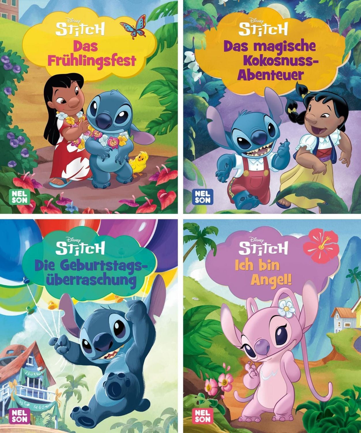 Nelson Mini-Bücher: 4er Disney Lilo & Stitch 5-8 / diverse