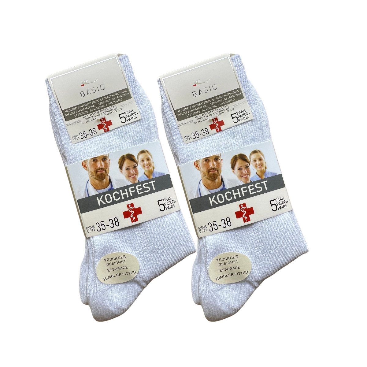Sockswear Gesundheitssocken Berufsocke in weiß kochfest günstig online kaufen