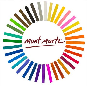 Mont Marte Pastellkreide SIGNATURE-Set mit 36 x bunte Softpastellkreide, kreideartige Textur, Mit 36 x unterschiedlichen Farbtönen & Nuancen