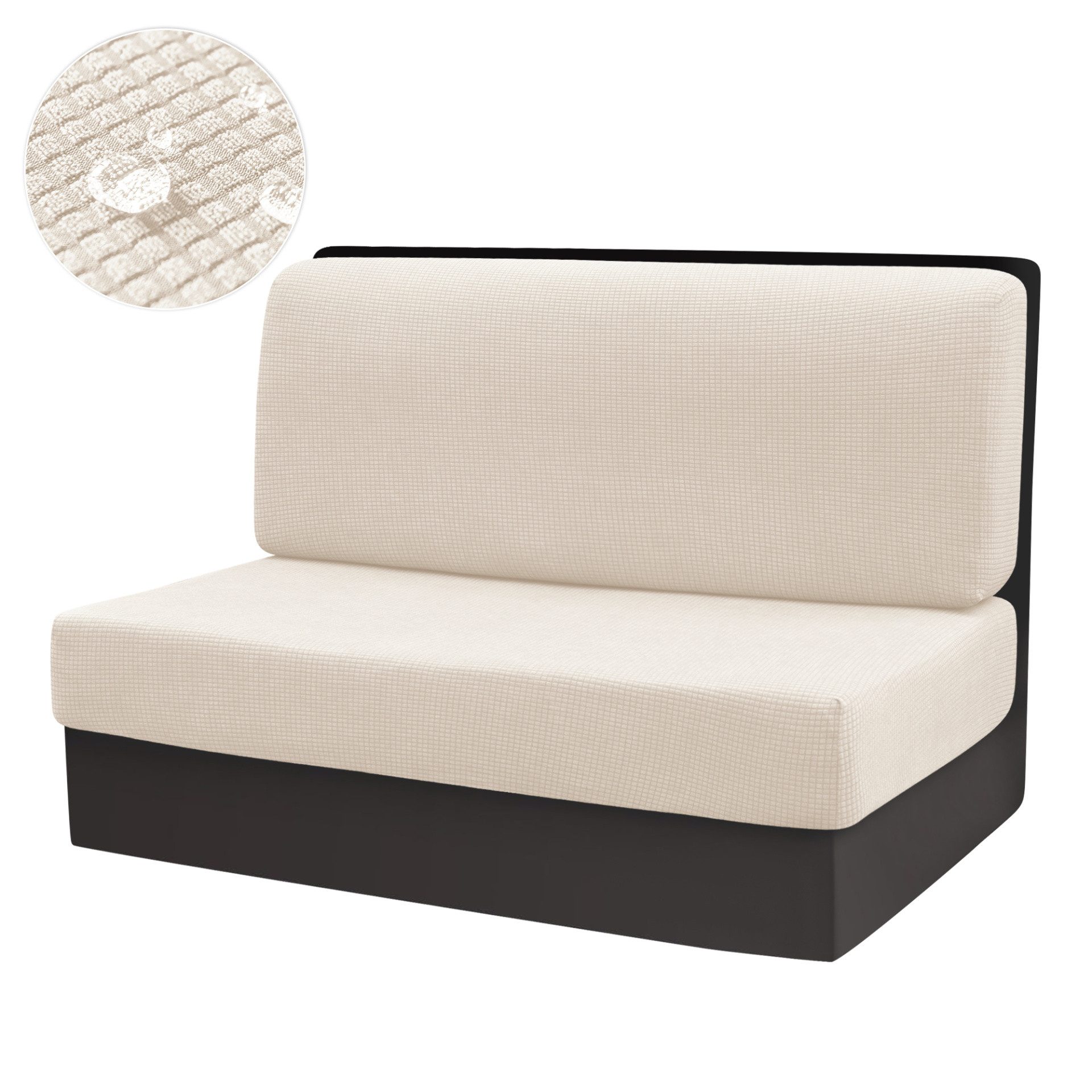 Coonoor Sofaschoner 2 Stück Camper Kissenbezüge, Bezüge Für Wohnwagenpolster Jacquard, Wohnmobil-Sitzbezüge für Anhänger, Sofa-Sitzkissenbezüge
