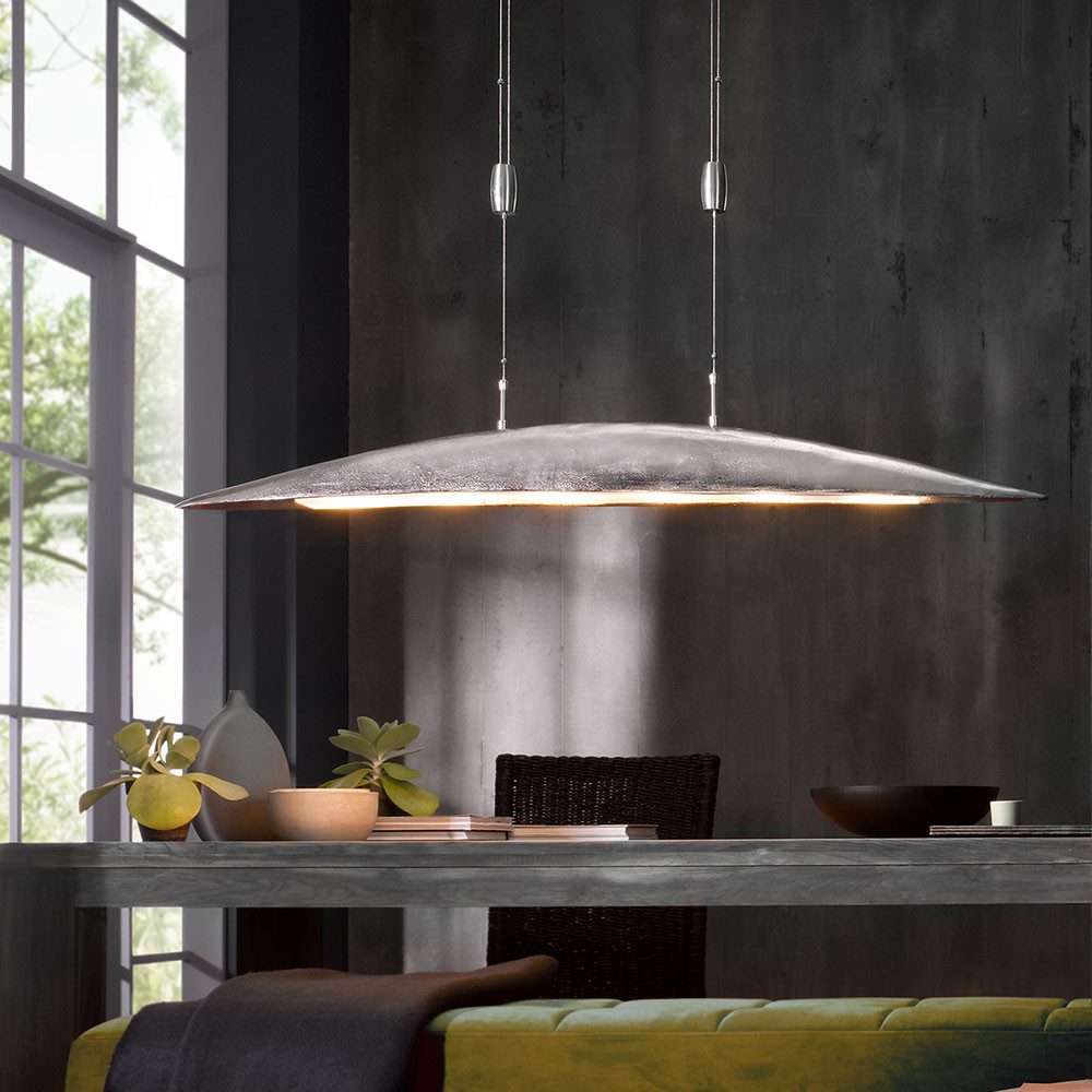 FISCHER & HONSEL LED-Hängeleuchte, LED-Leuchtmittel fest verbaut, Neutralweiß, Warmweiß, Pendelleuchte LED Deckenlampe Hängelampe CCT Dimmbar Höhenverstellbar