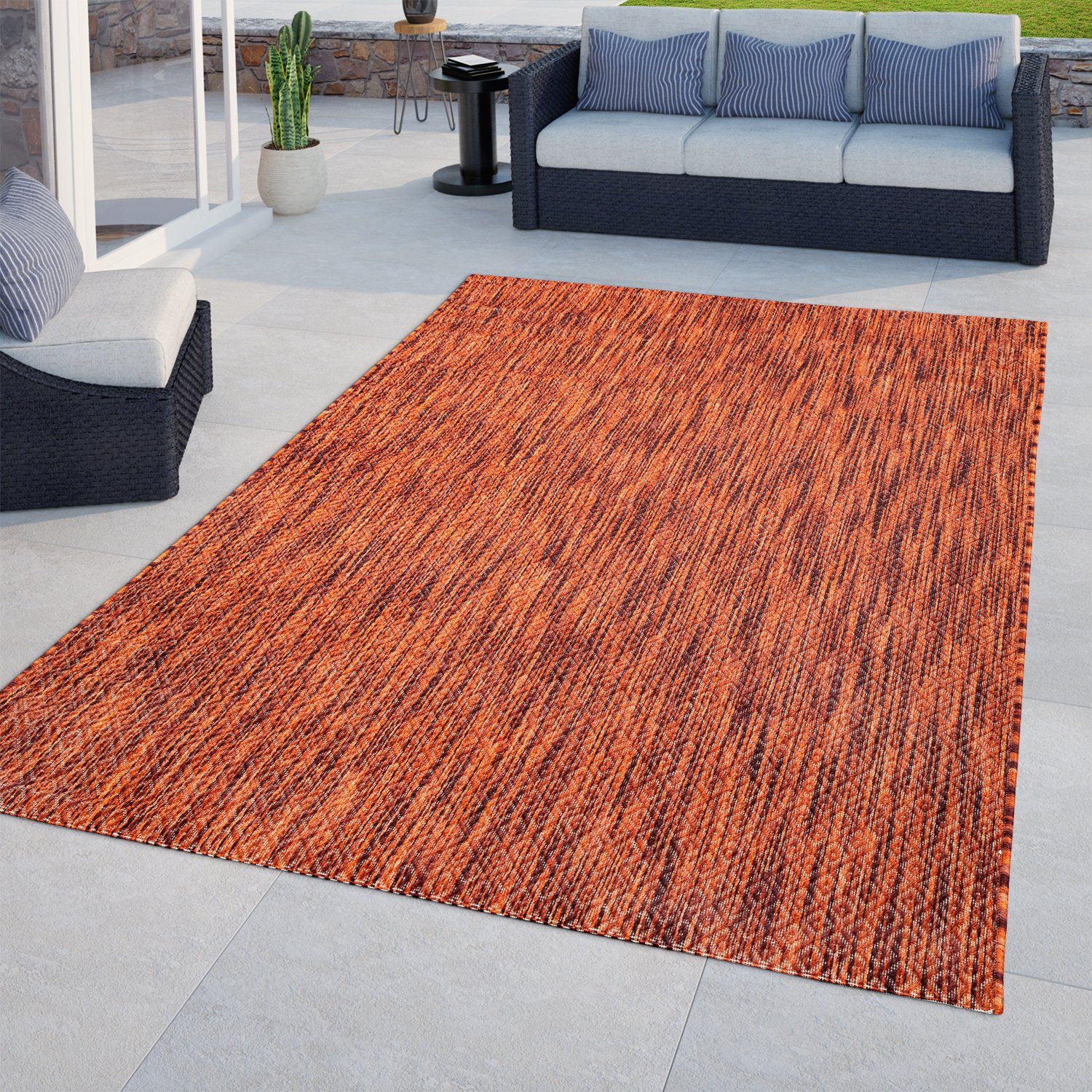 Outdoorteppich In- & Outdoor Teppich Küchenteppich Terrasse, TT Home,  rechteckig, Höhe: 8 mm
