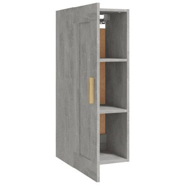 furnicato Wandregal Wandschrank Betongrau 35x34x90 cm Holzwerkstoff