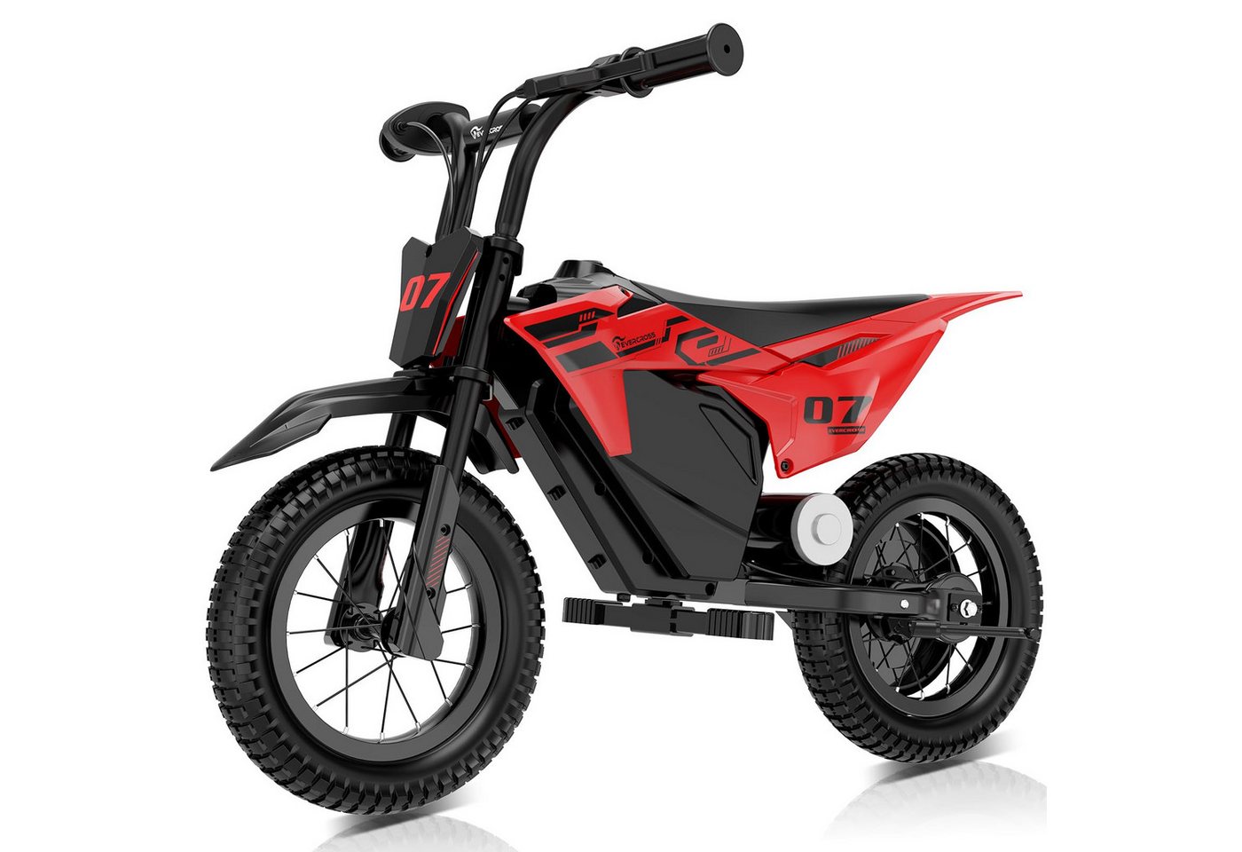 EVERCROSS TECH Elektro-Kindermotorrad Elektro Motorrad mit 150W Motor, 12 Zoll Luftreifen, 5,2AH, MAX 10KM Lange Reichweite, Elektromotorrad für Kinder