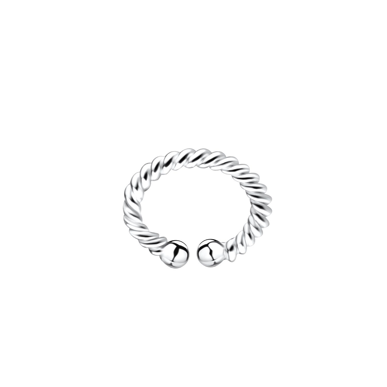 ALEXANDER YORK Ohrklemme Ear Cuff I TWISTED, 925 Sterling Silber