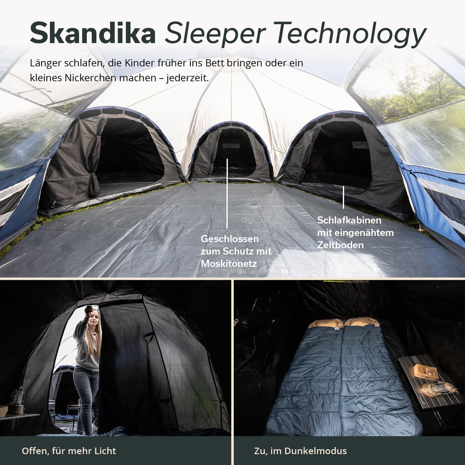 Skandika Kuppelzelt Korsika 9 Sleeper, Personen: günstig online kaufen