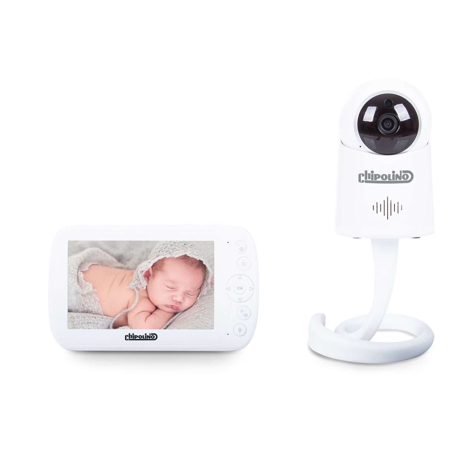 LCD Temperatursensor Nachtsicht, Zoll, Musik, Orion 5 Chipolino Video-Babyphone Babyphone