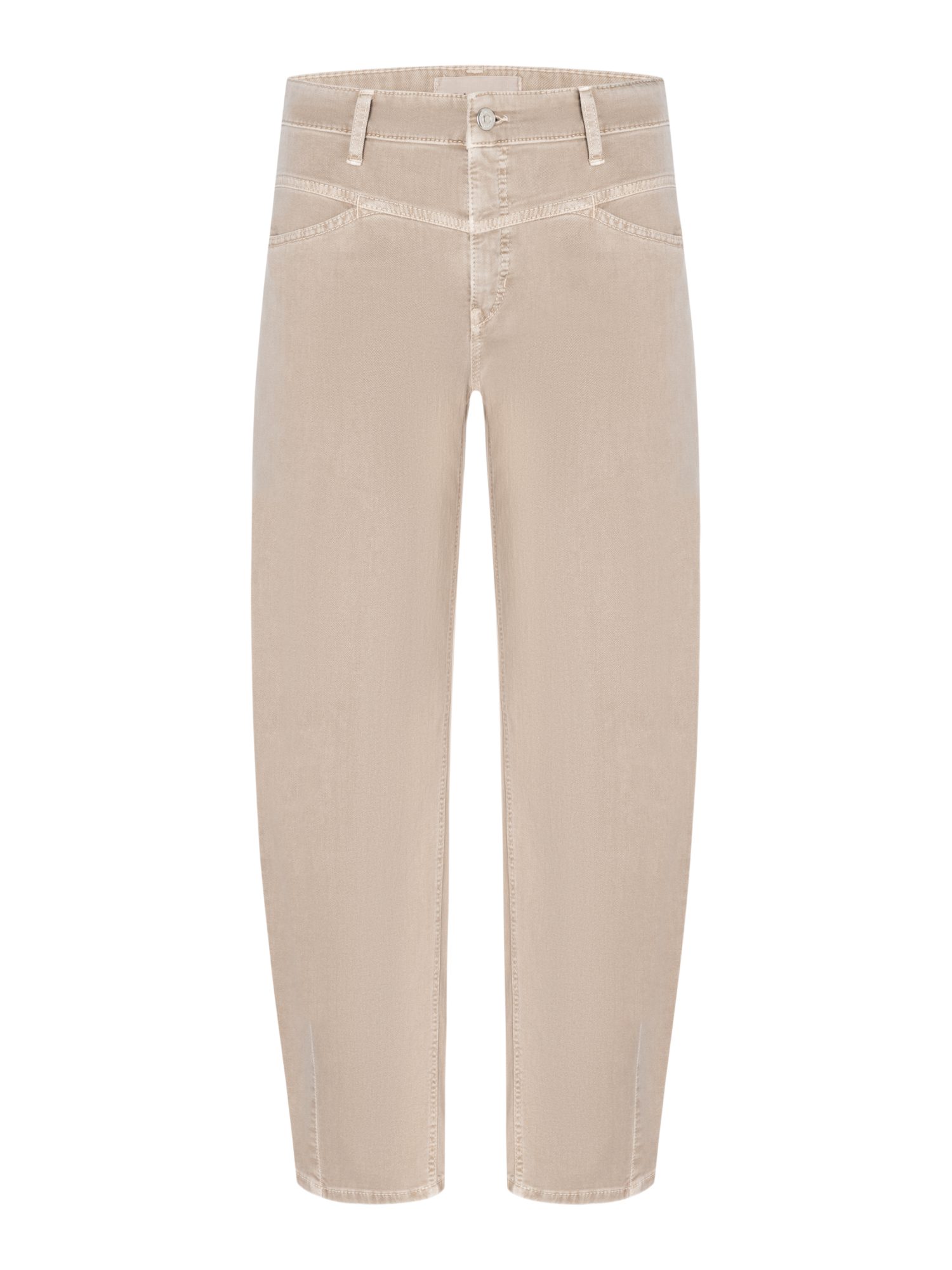 Cambio Stretch-Hose natur,Casual,Baumwolle,Unifarben,Regular Fit,Mittel