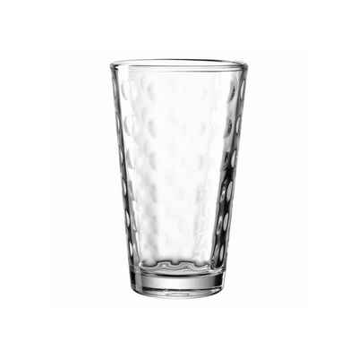 LEONARDO Glas Trinkglas XL Optic, Glas, Saftglas Wasserglas Longdrinkglas