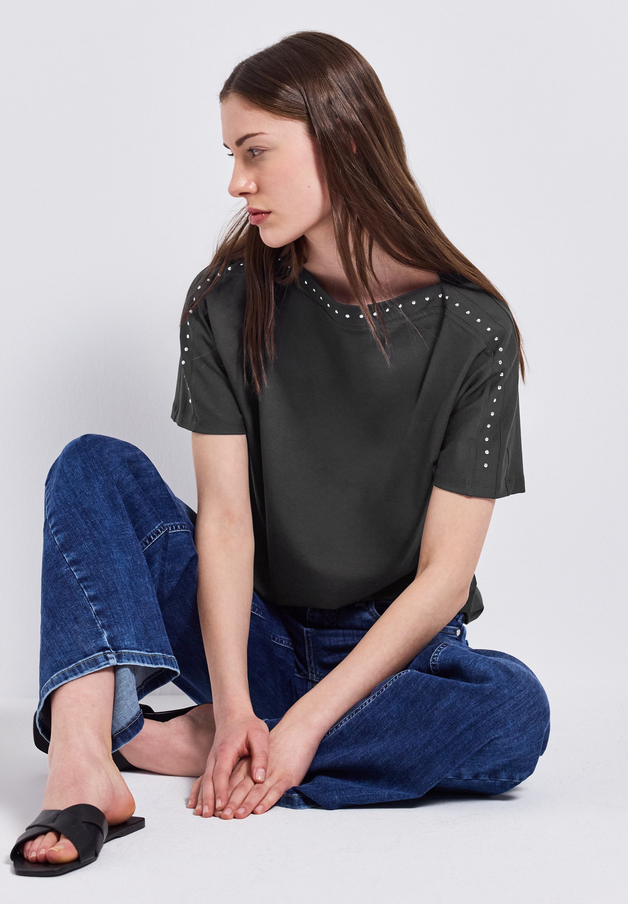 STREET ONE T-Shirt mit Nieten