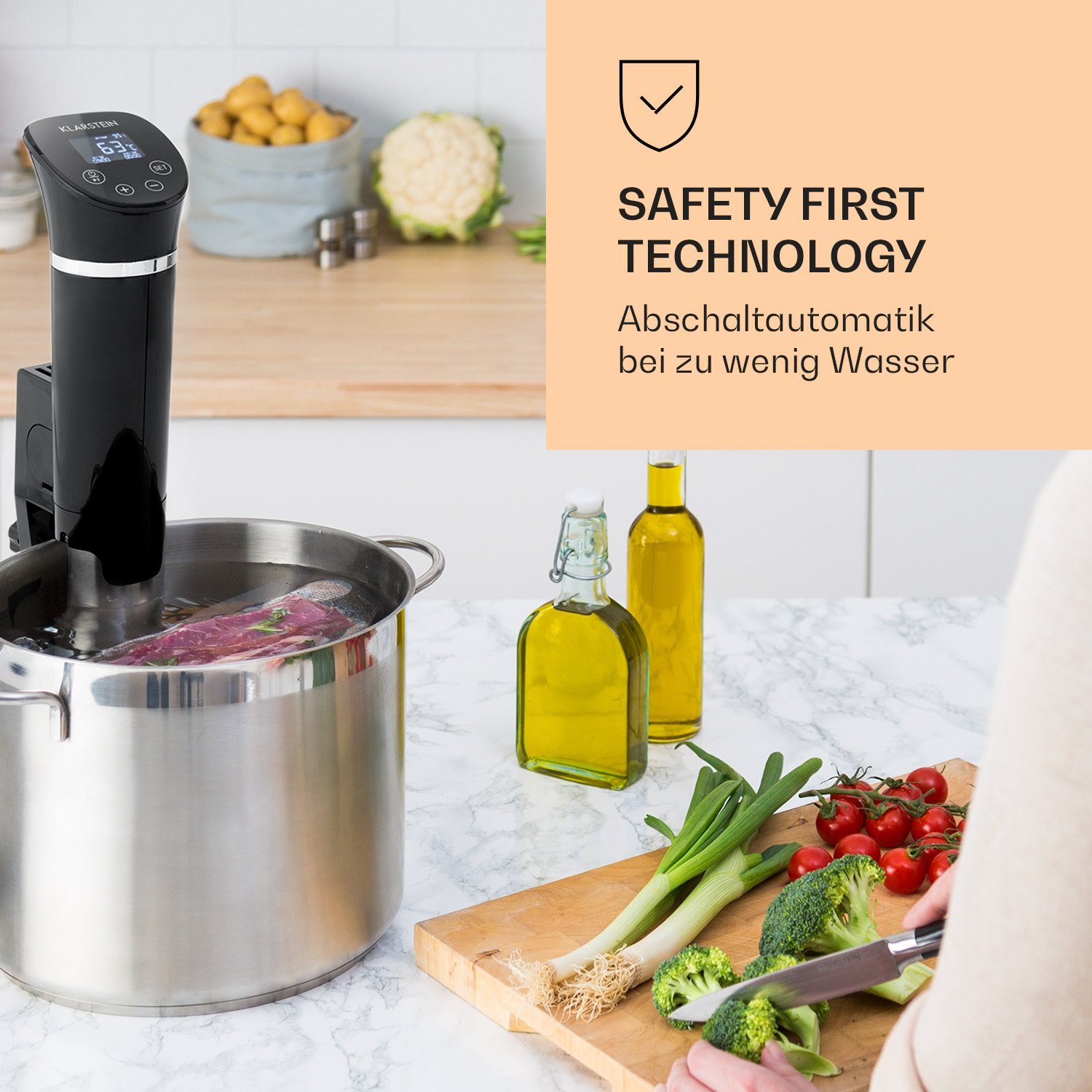 Klarstein Dampfgarer Quickstick Flex, 1300 W