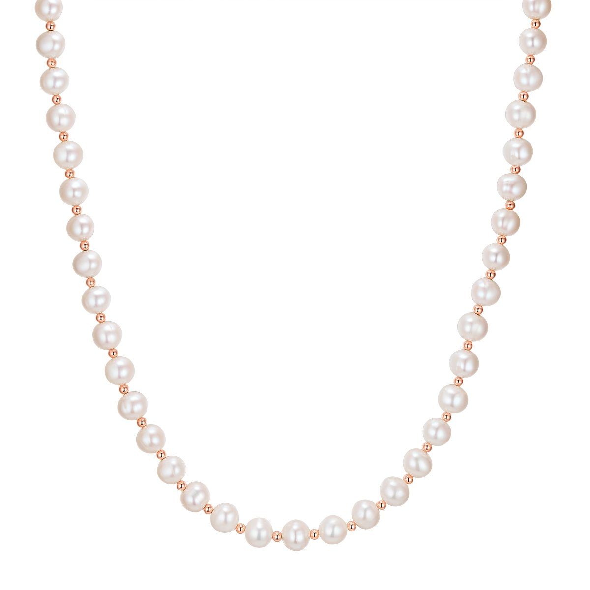 Perlenkette roségold