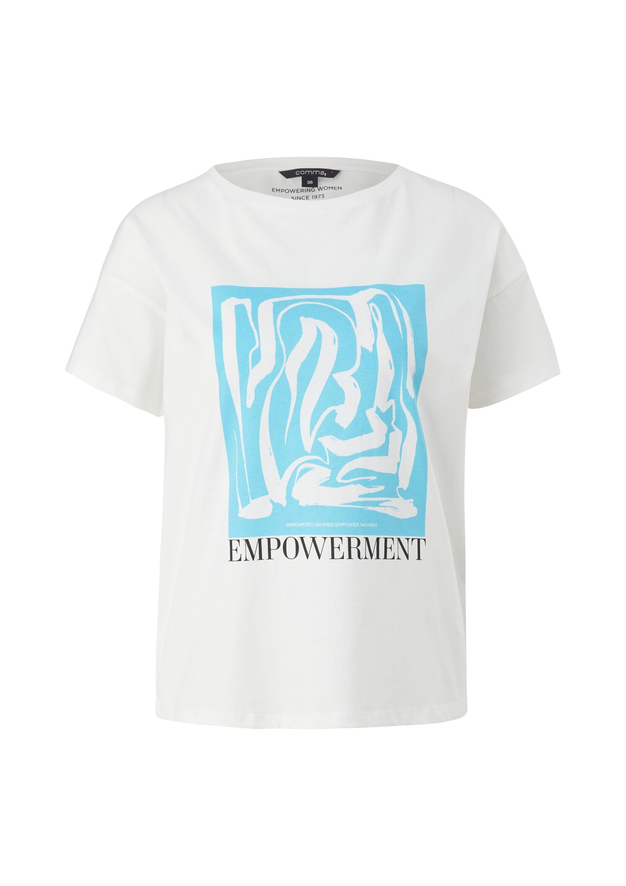 comma T-Shirt (1-tlg) Plain/ohne Details