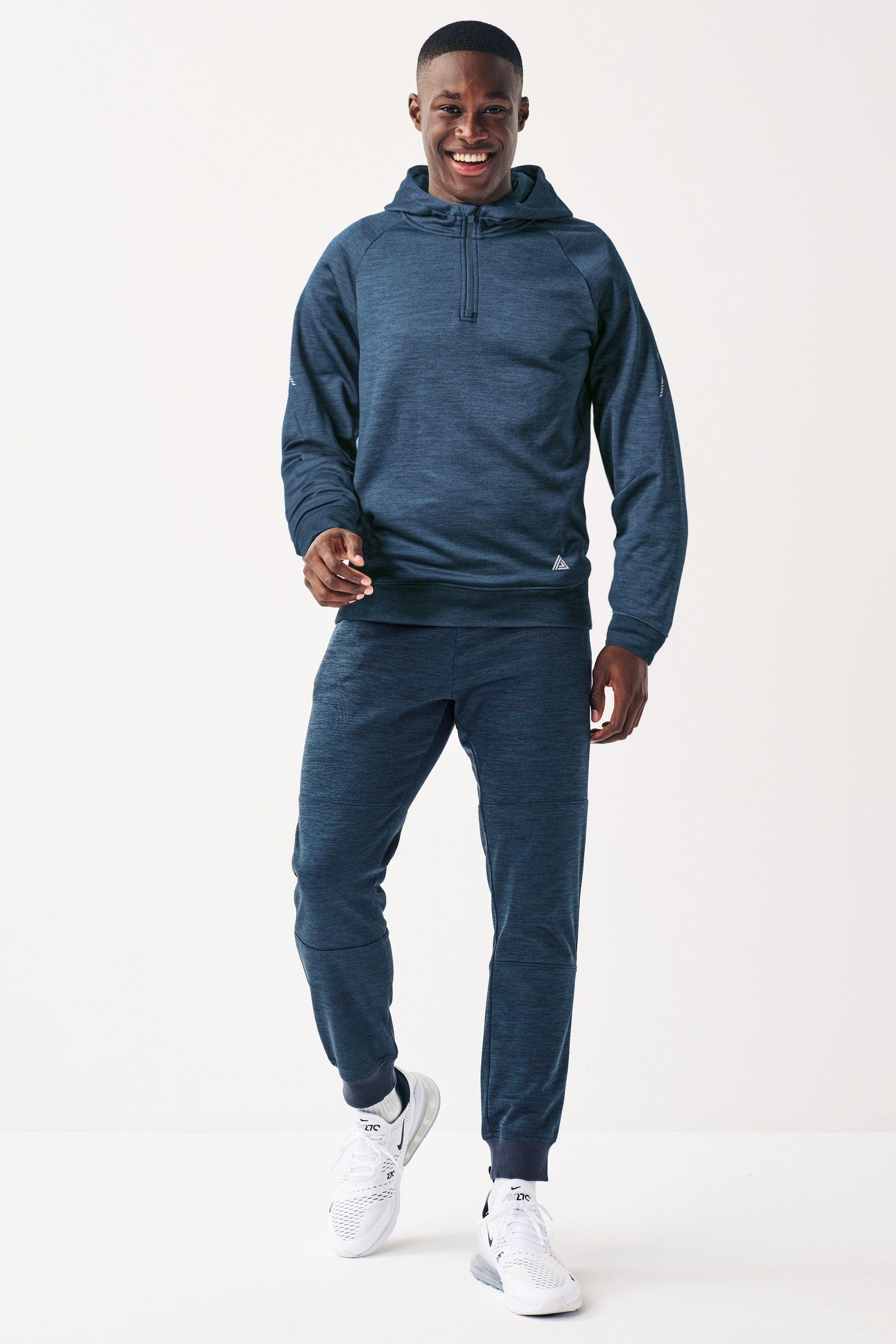 Next Funktions-Fleece Navy Jogginghose Blue (1-tlg) Jogginghose aus