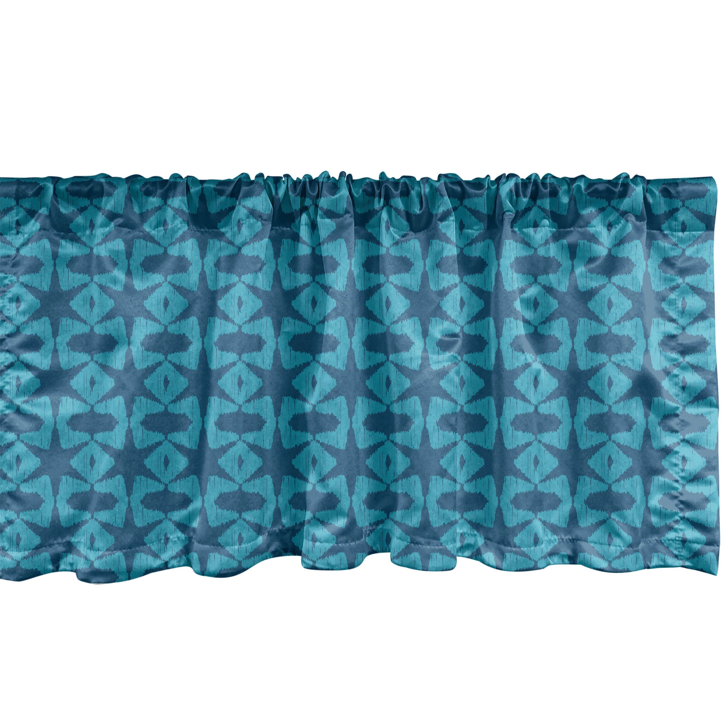 Scheibengardine Vorhang Volant für Küche Schlafzimmer Dekor mit Stangentasche, Abakuhaus, Microfaser, Abstrakt monochrome Array