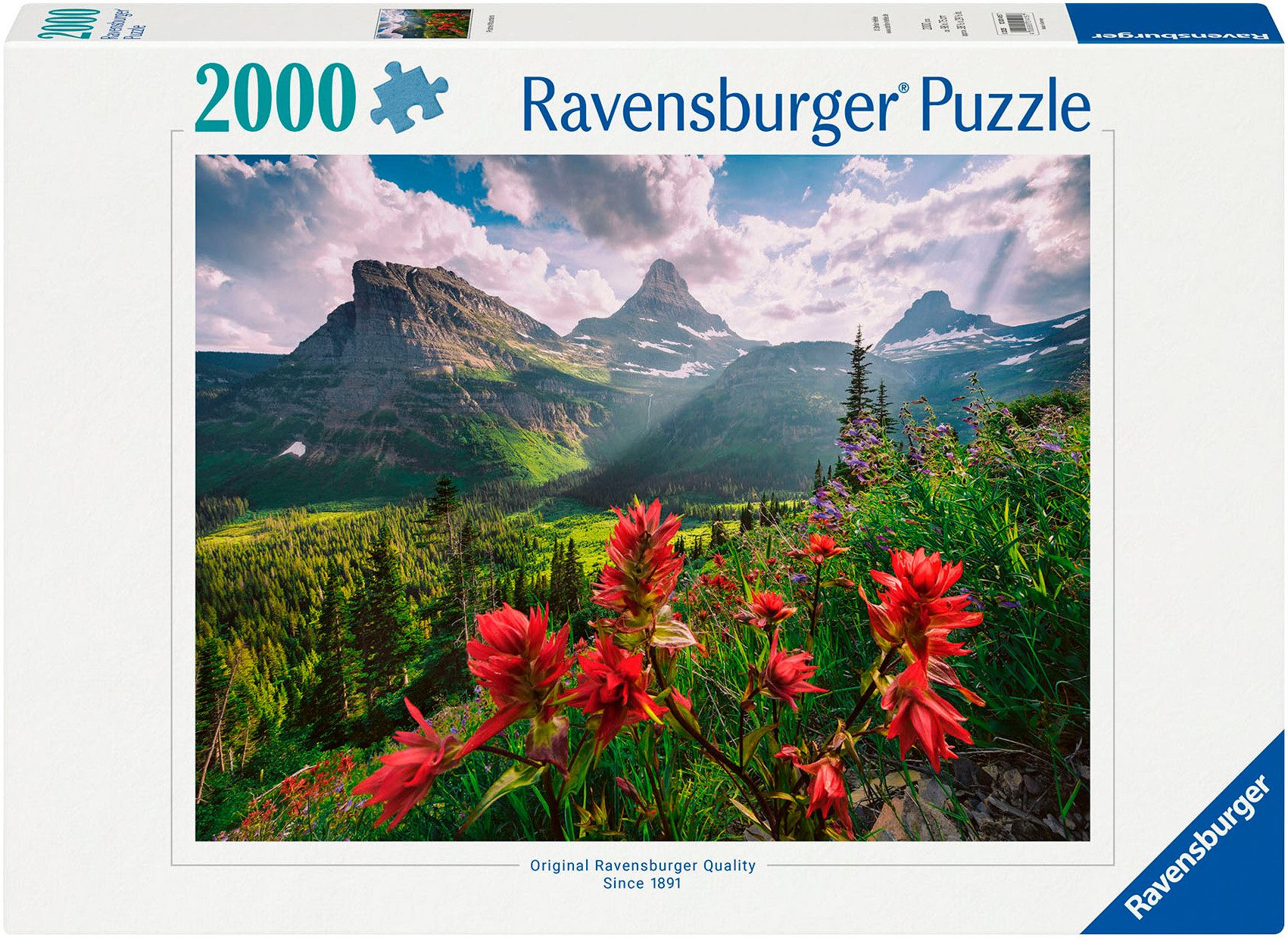 Ravensburger Puzzle Pristine Mountains, 2000 Puzzleteile, Made in Germany
