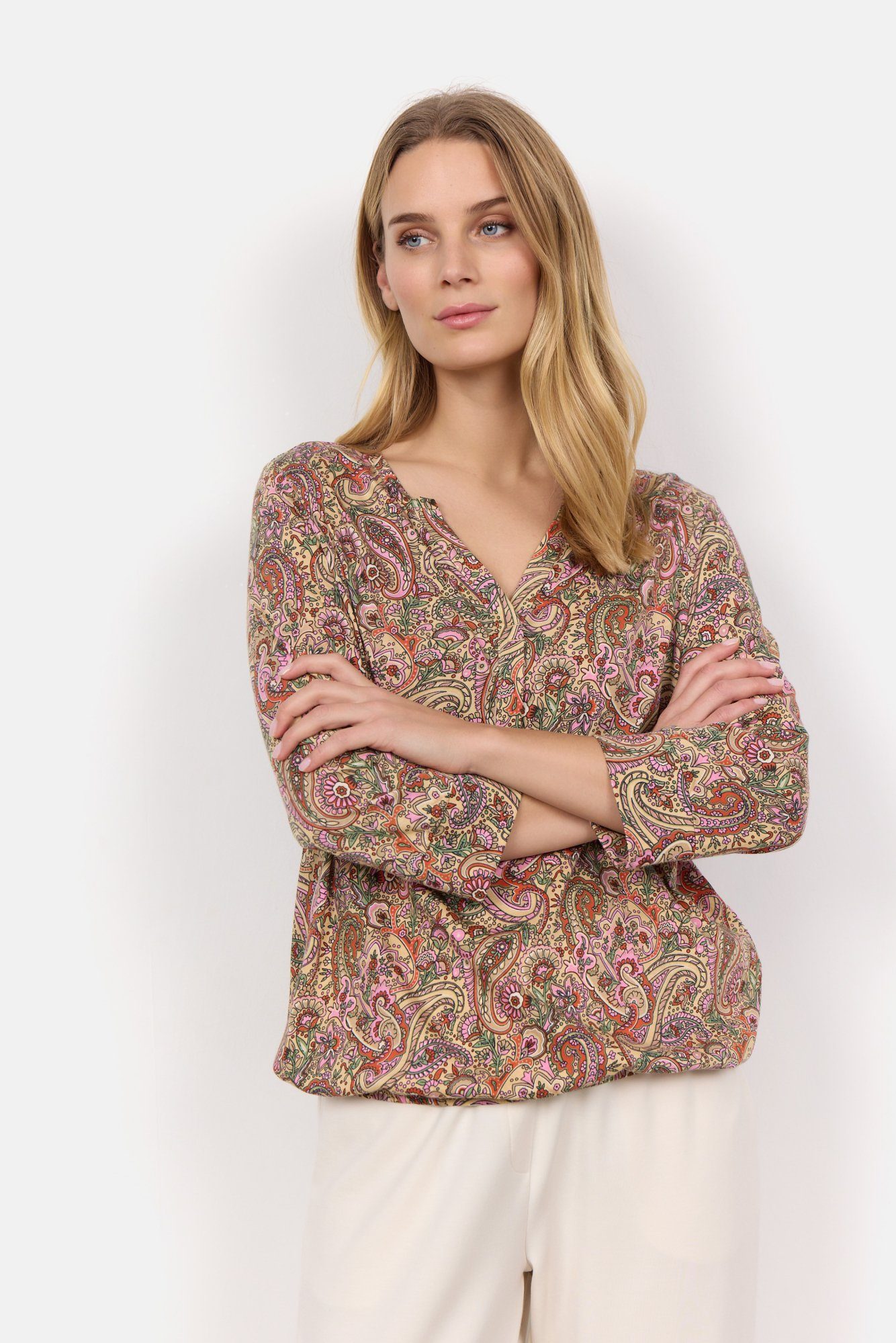 SOYACONCEPT T-Shirt Donna Morbida In Misto Poliestere Riciclato – Vestibilità Comoda, Girocollo A Nastro, Colore Scuro