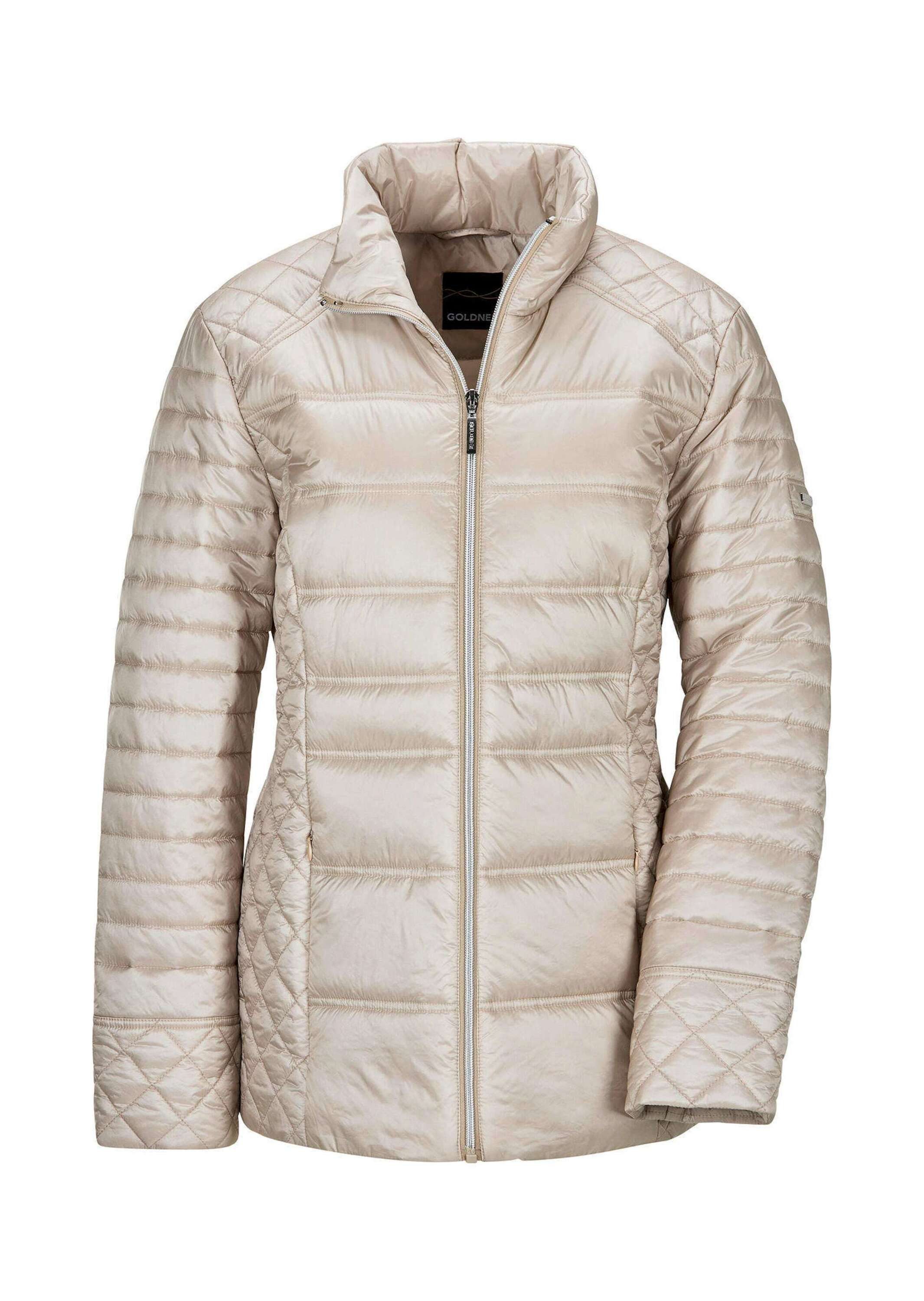 Steppjacke Kurzgröße: Übergangsjacke mit Muster-Mix
