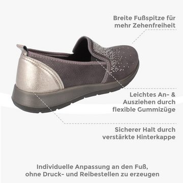 Dr. Orto Ravenna für schmale Füße Damen Sneaker Slip-On, Ballerina, Stretch-Sneaker