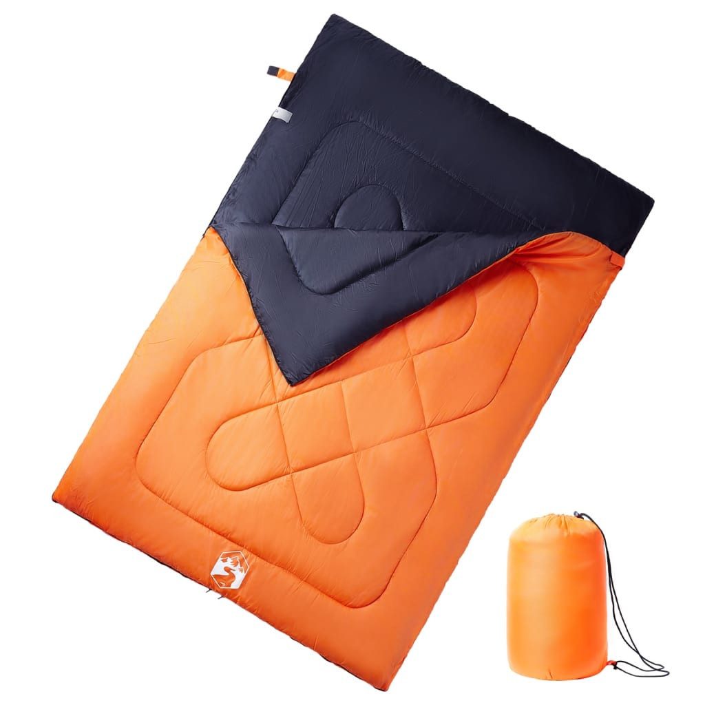 vidaXL Schlafsack NA Doppelschlafsack mit Kissen Erwachsene Camping 3-4 Jahreszeiten